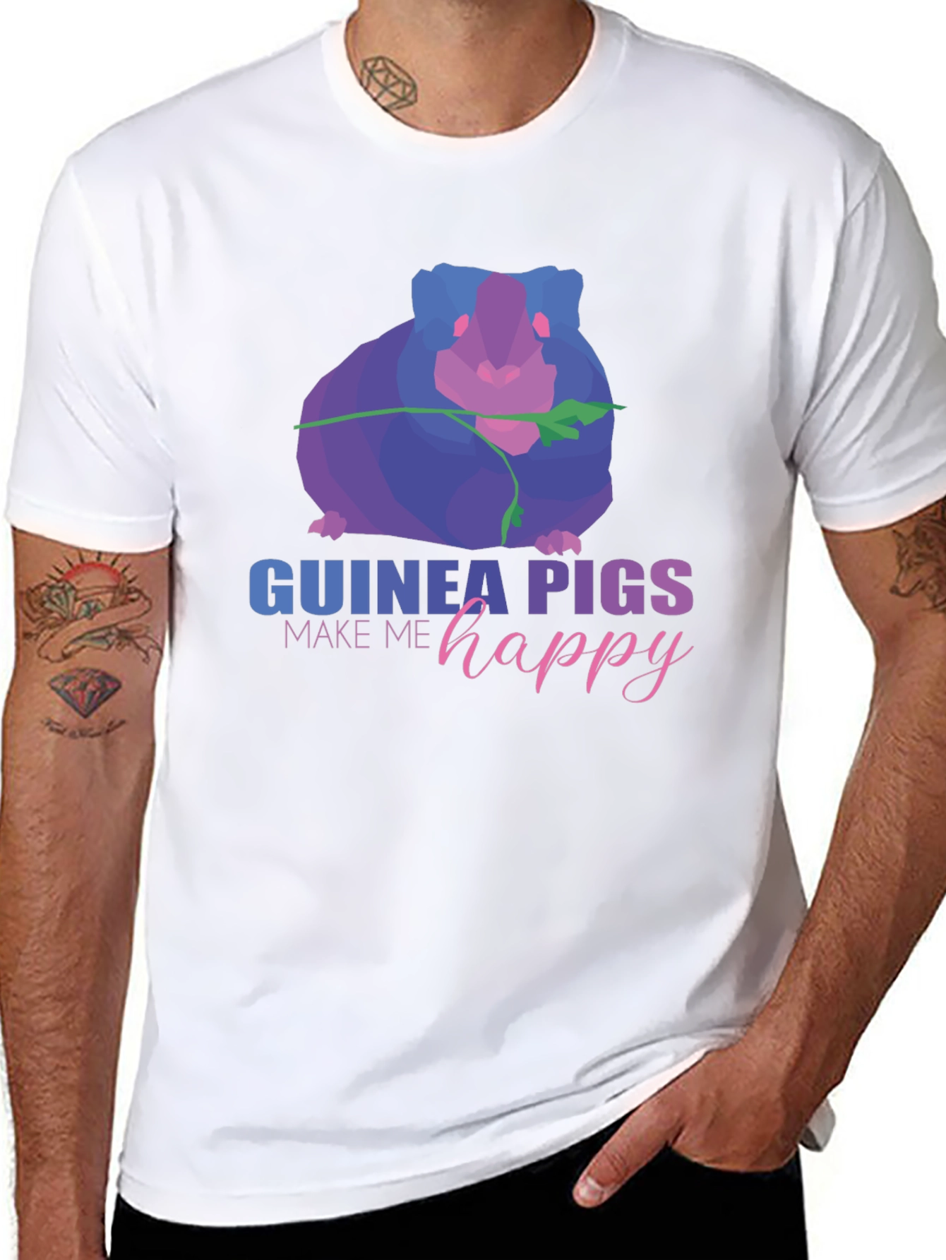Black Guinea Pig Graphic Tee - Make Me Happy view 8