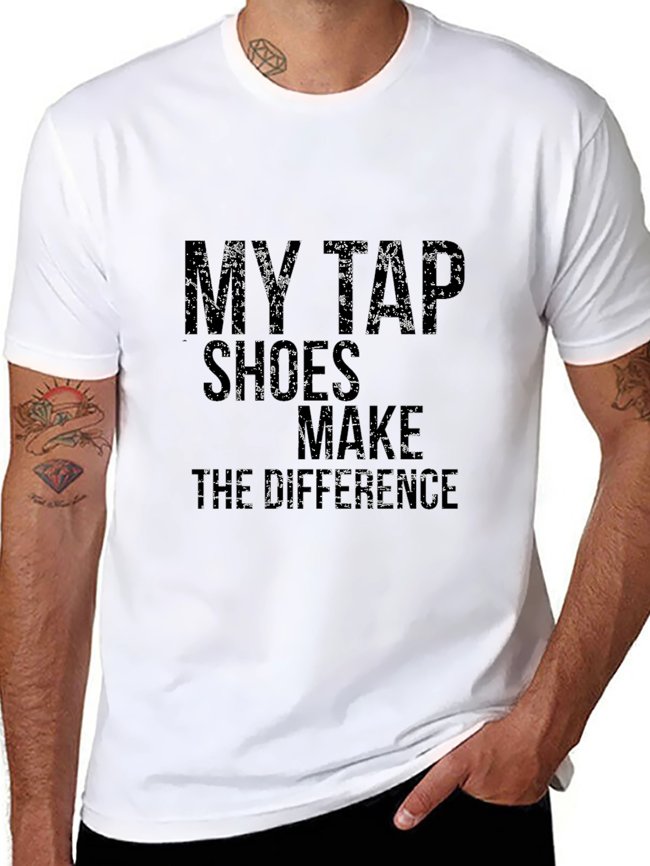 Black My Tap Shoes Make the Difference Black T-Shirt view 8