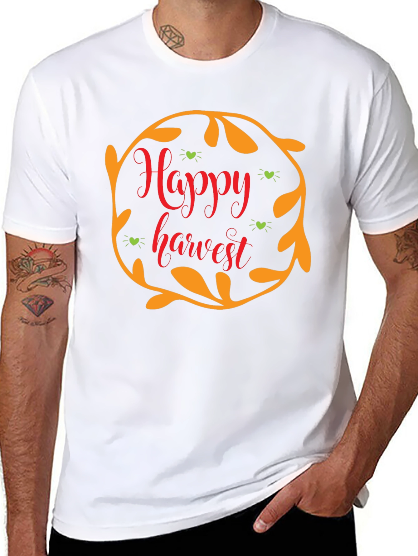 Black Happy Harvest Black T-Shirt view 8