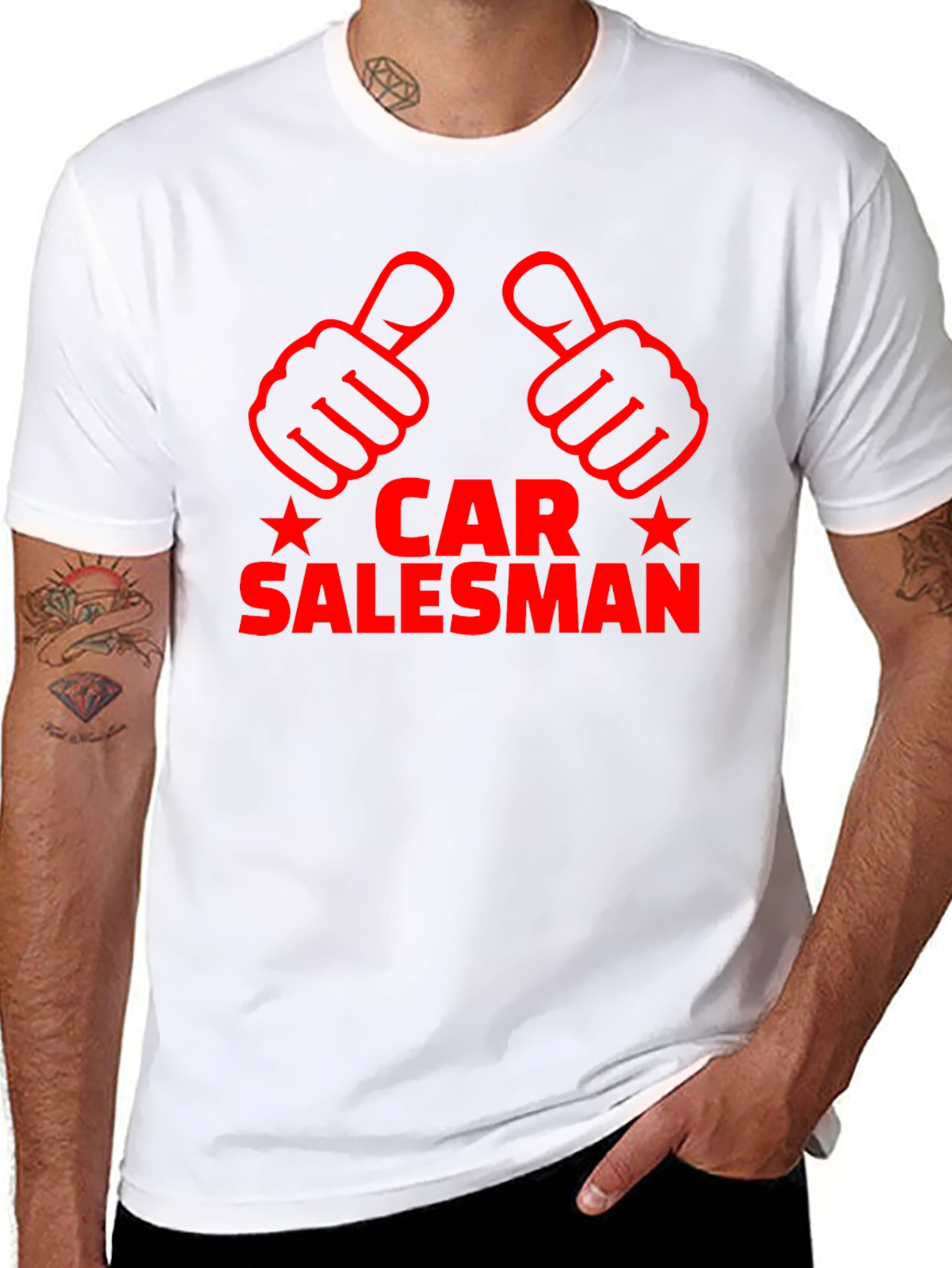 Black Car Salesman Novelty T-Shirt view 8