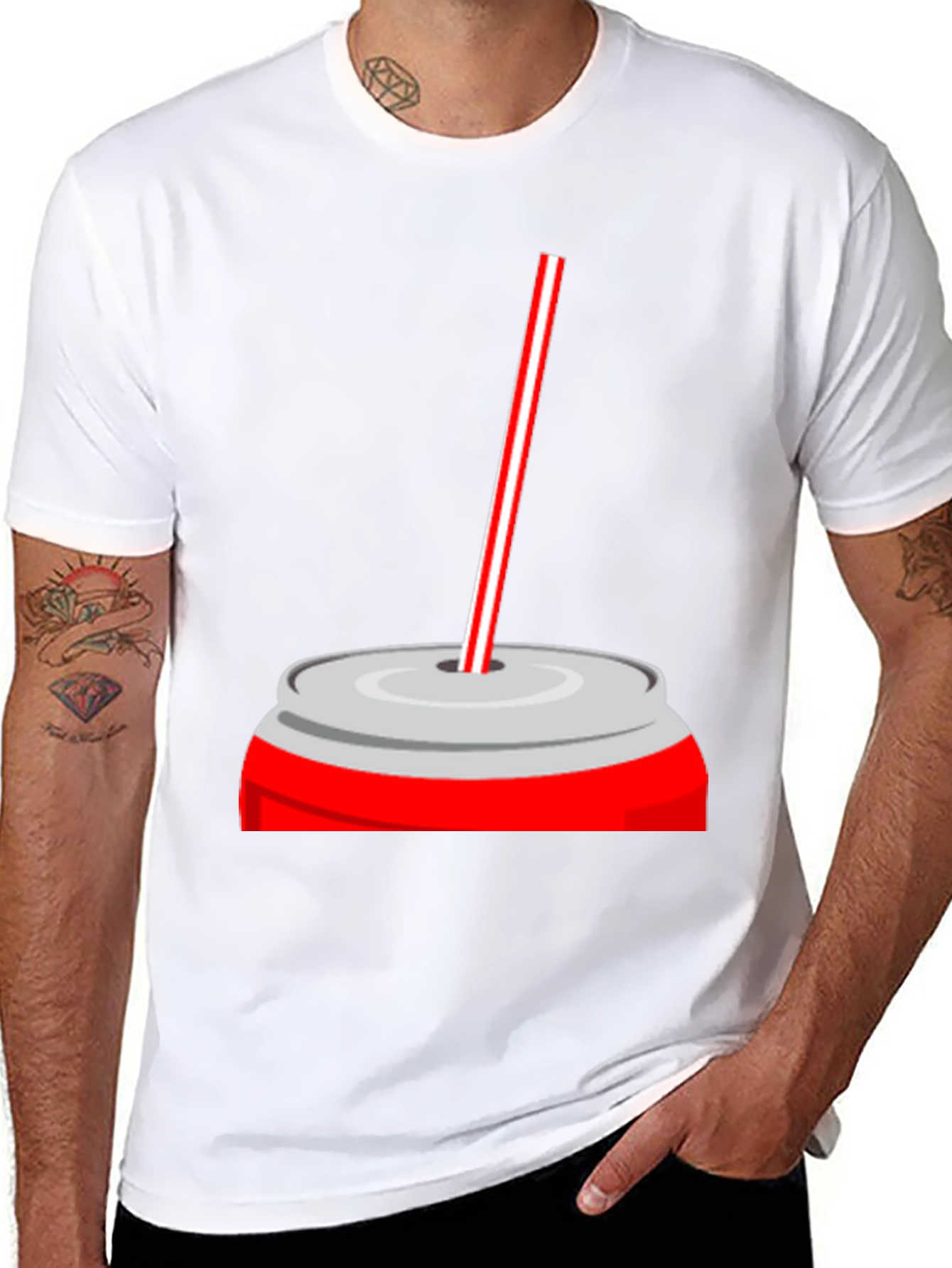 Black Soda Can T-Shirt - Refreshing & Unique Design view 8