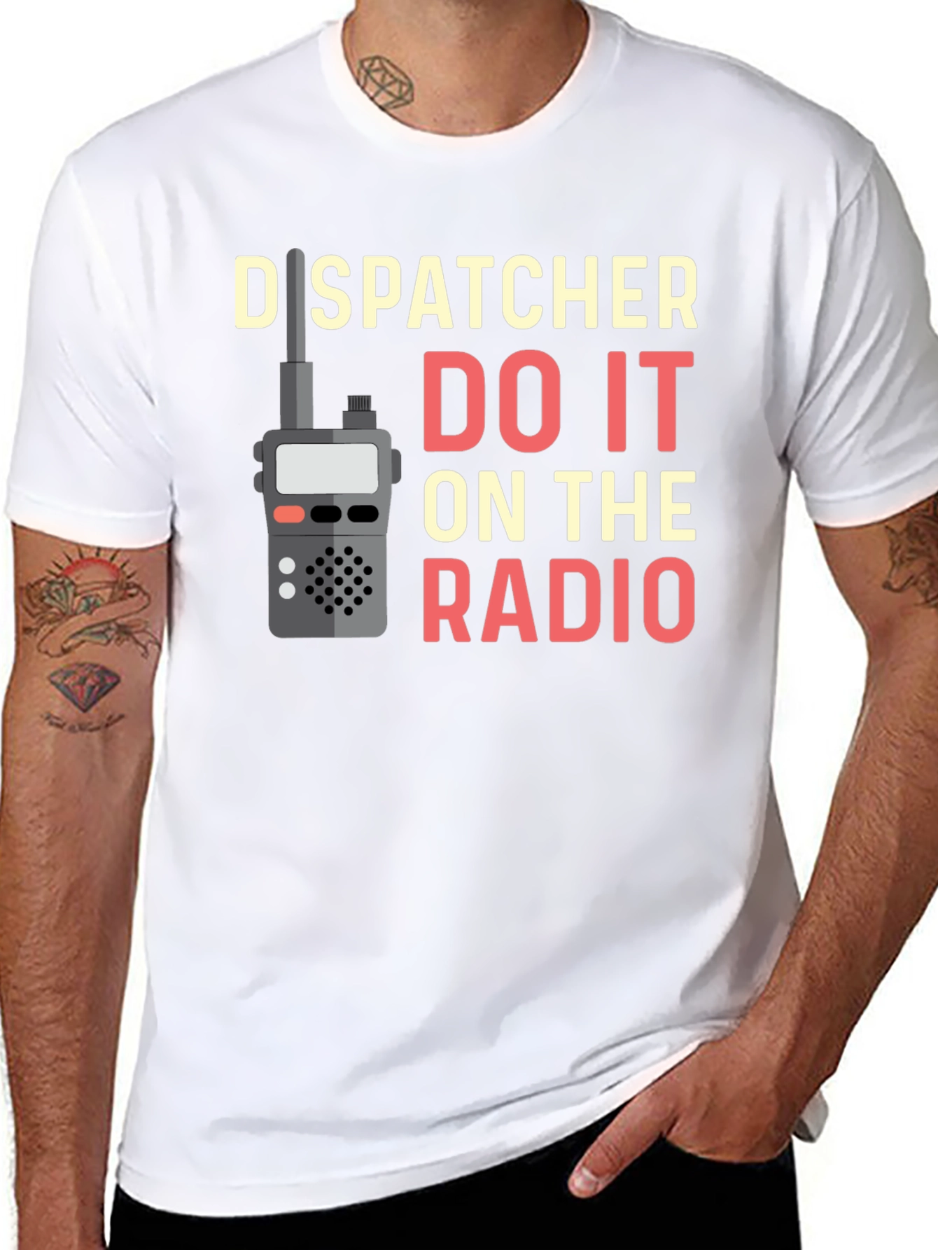 Black Dispatcher Do It On The Radio T-Shirt view 8