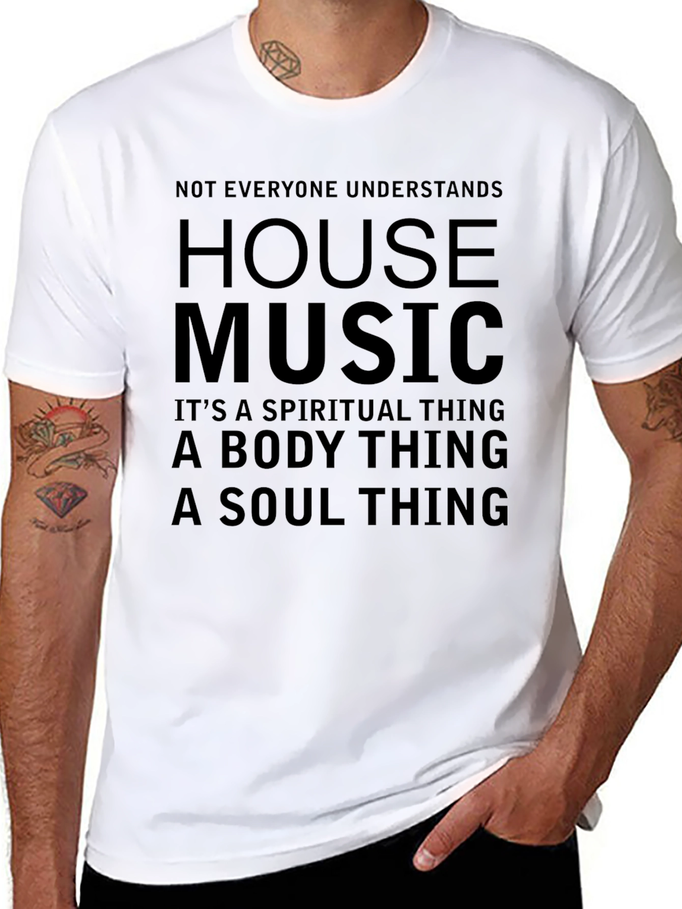 Black House Music T-Shirt: Spiritual, Body, Soul Thing view 8