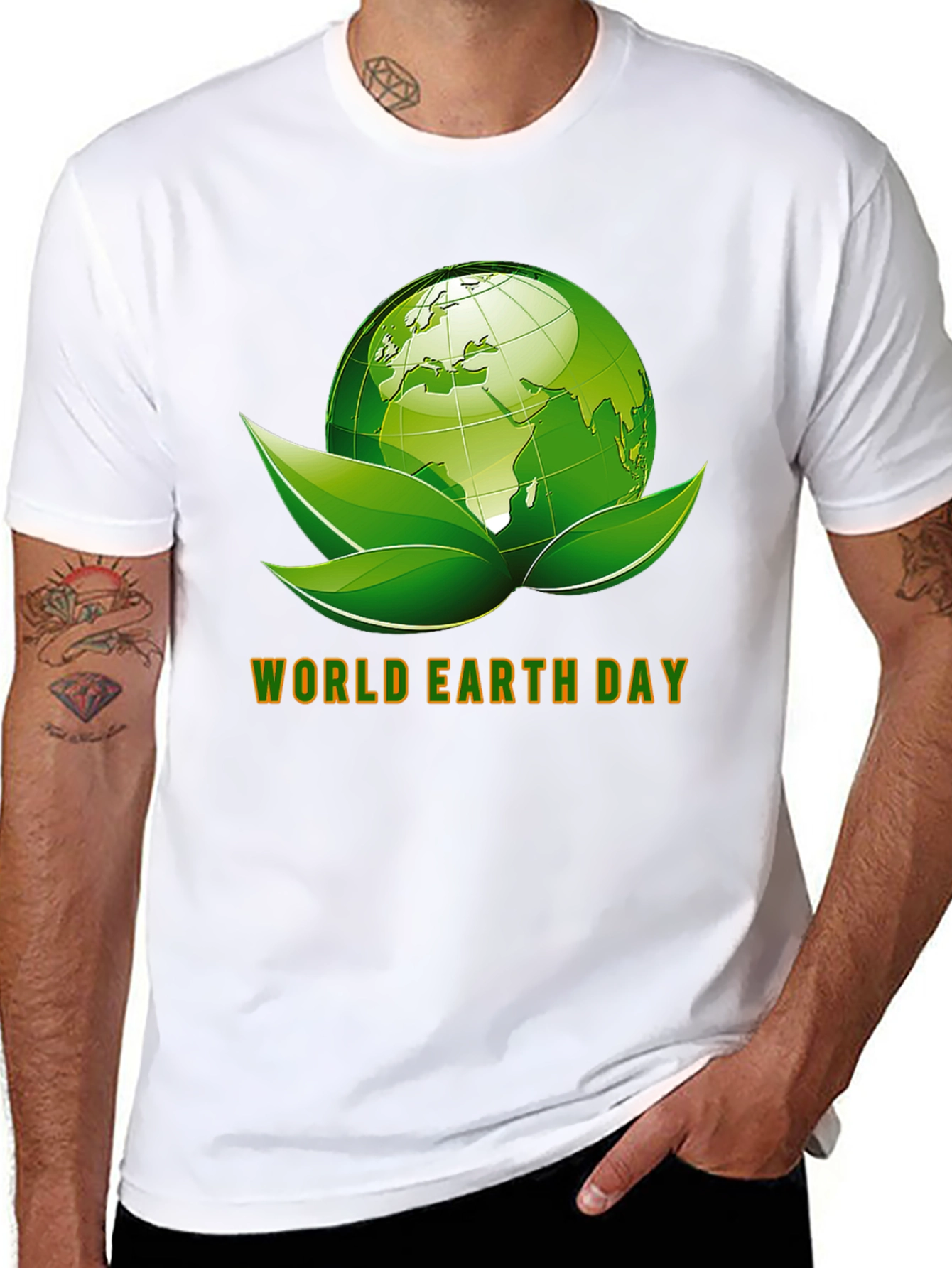 Black World Earth Day Graphic T-Shirt view 8