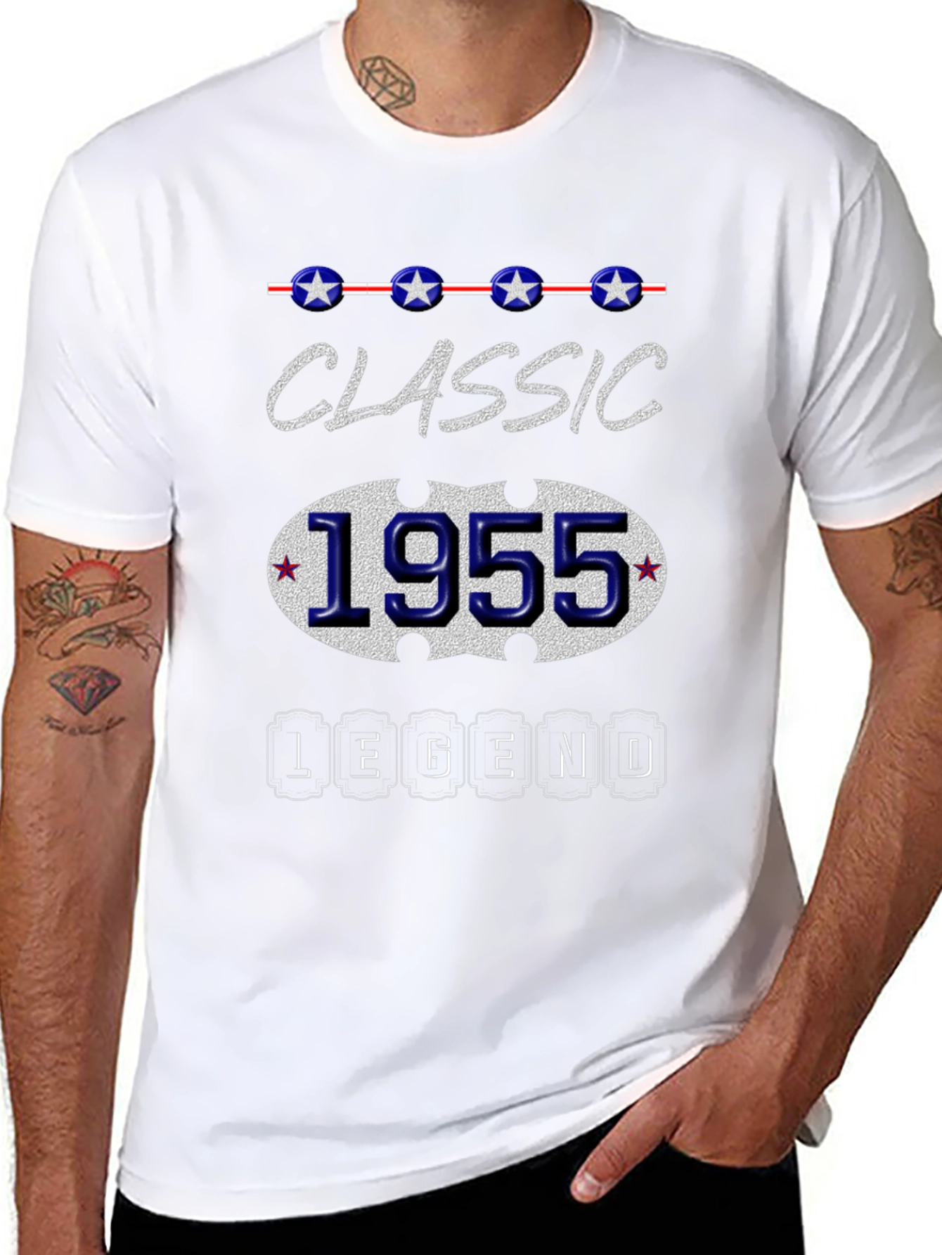 Black Classic 1955 Legend T-Shirt view 8