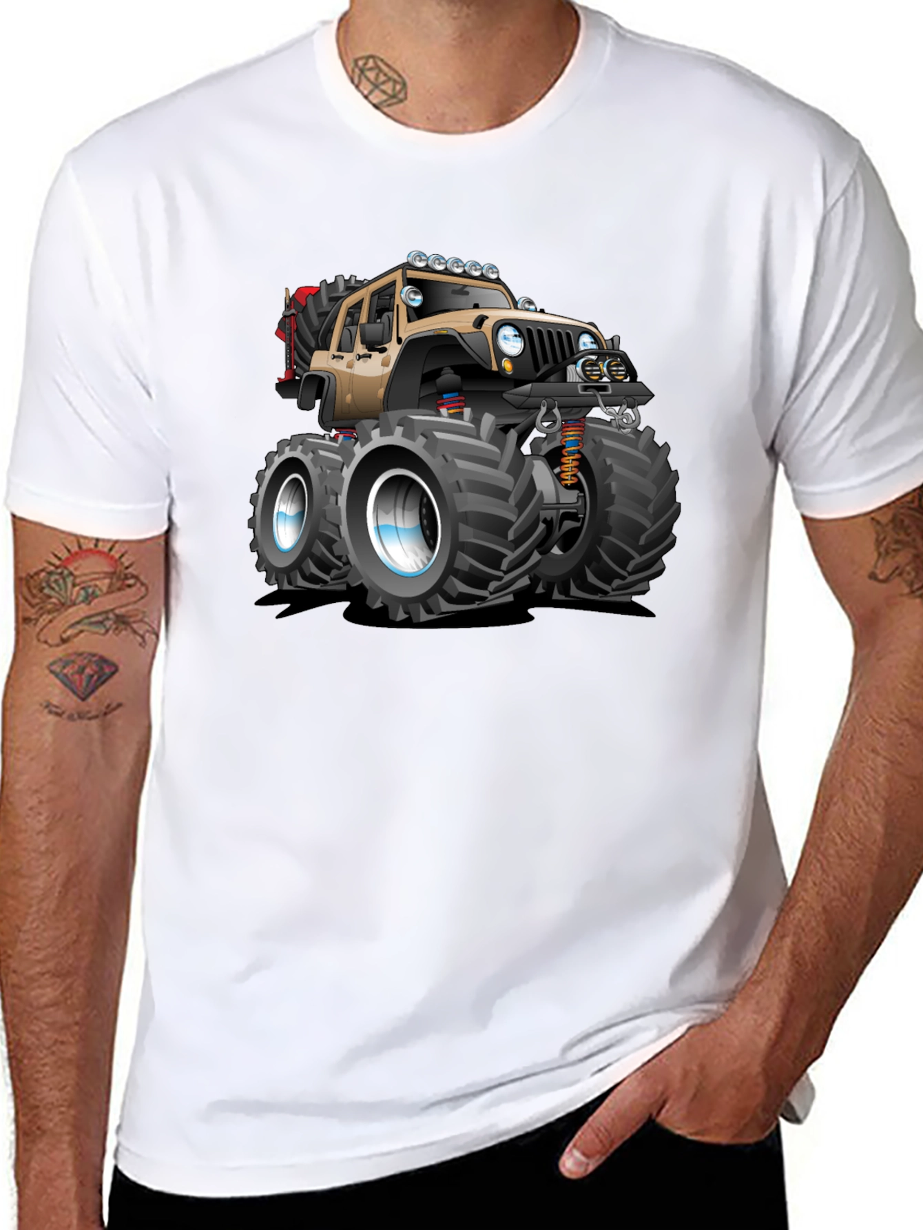 Black Monster Truck Graphic Tee - Off-Road Style view 8