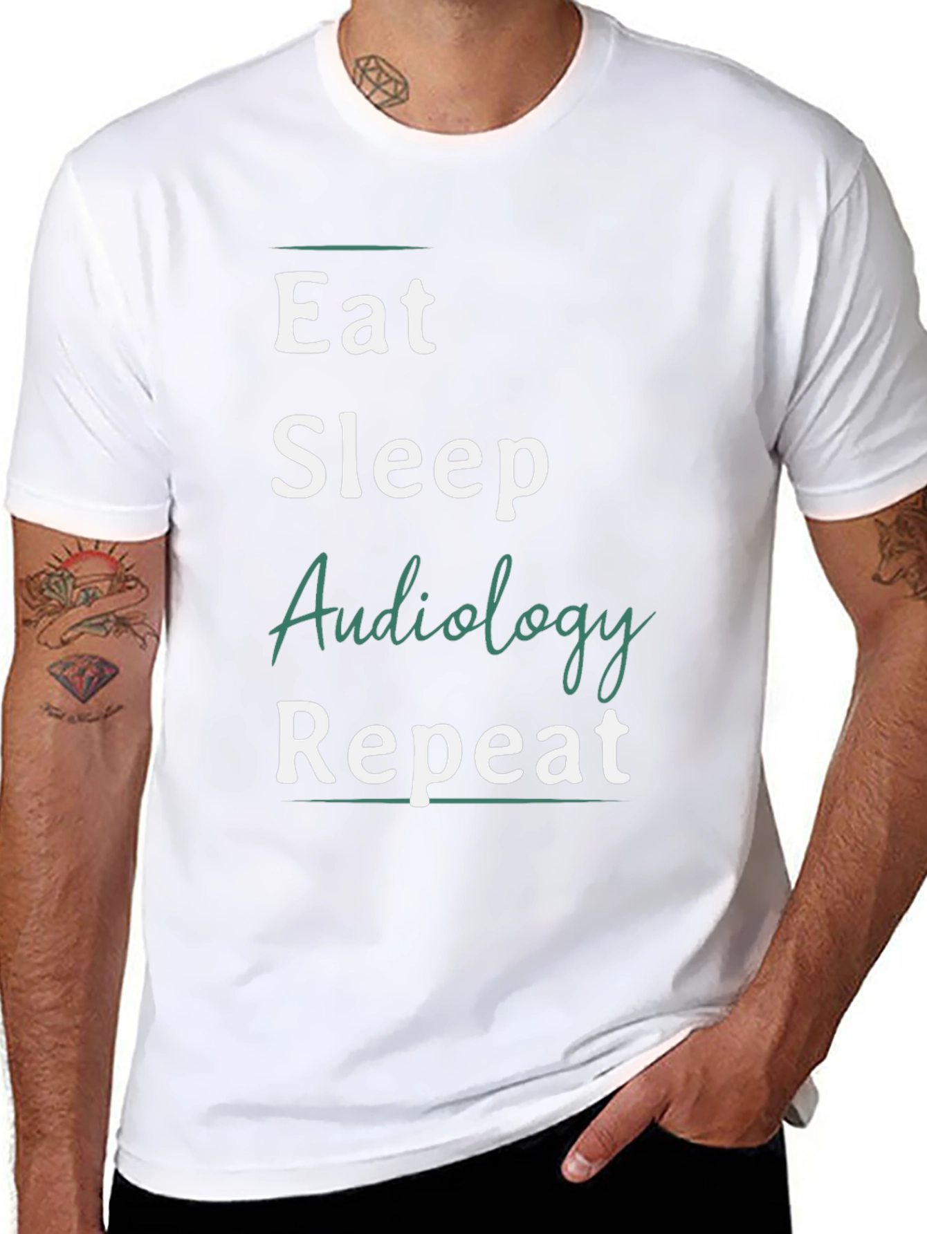 Eat Sleep Audiology Repeat T-Shirt - 8