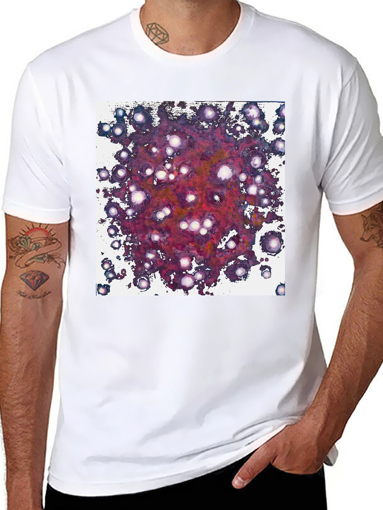 Black Galaxy Dream T-Shirt - Abstract Space Design view 8