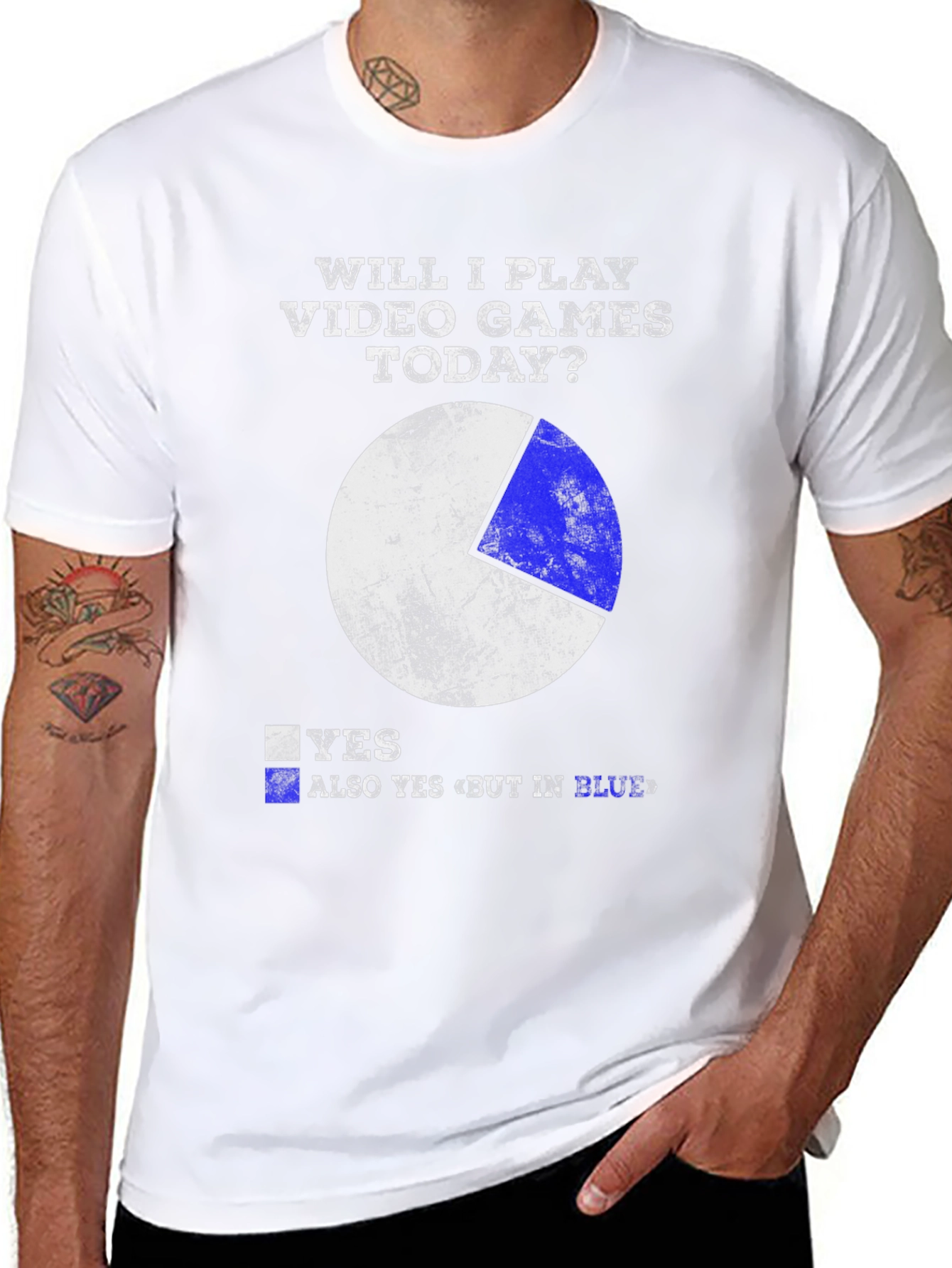 Black Funny Gamer T-Shirt - Will I Play Video Games Today? view 8