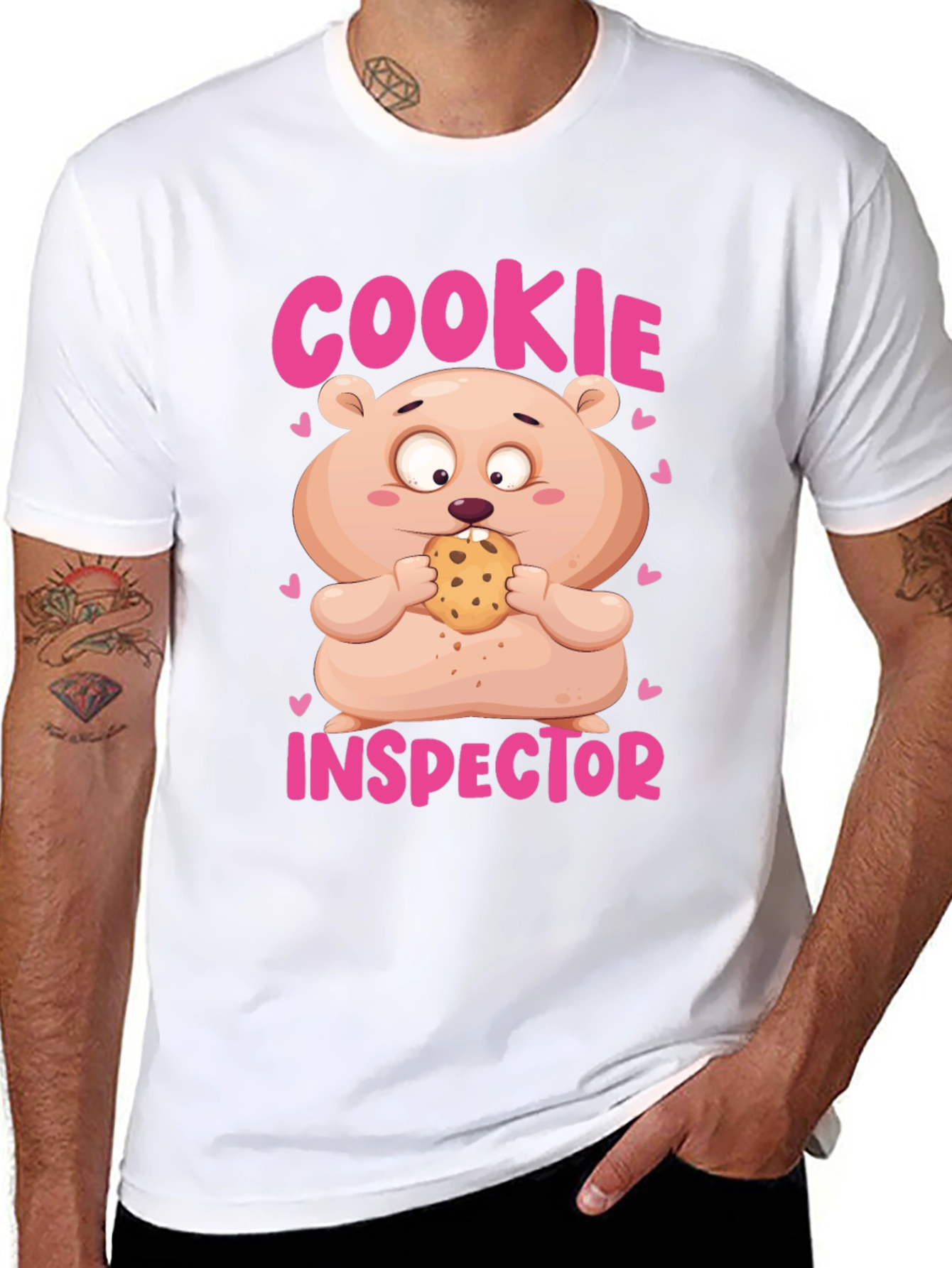 Black Cookie Inspector T-Shirt view 8