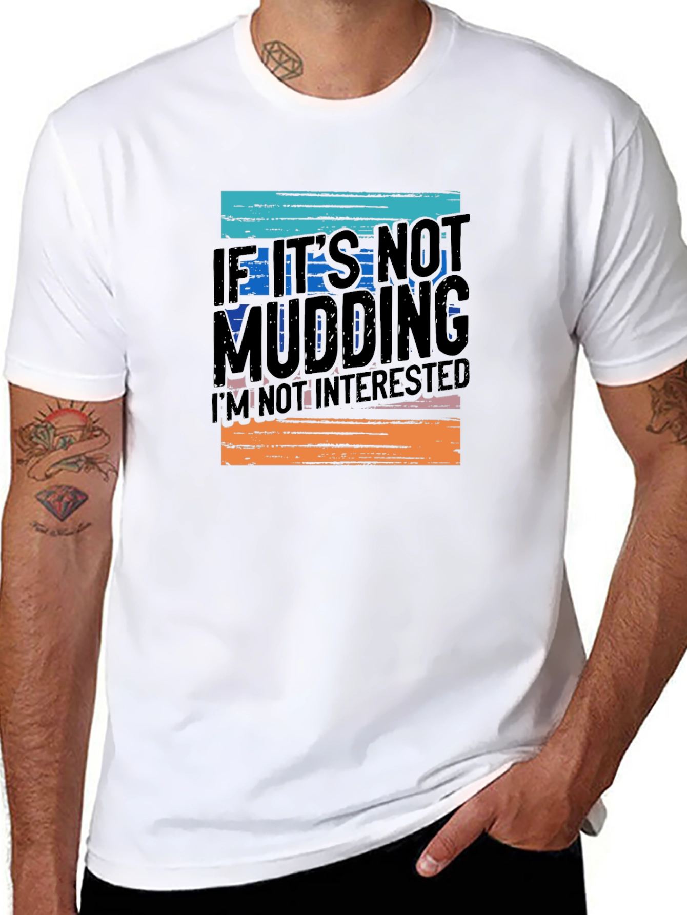 Black Mudding T-Shirt - If It's Not Mudding, I'm Not Interested! view 8