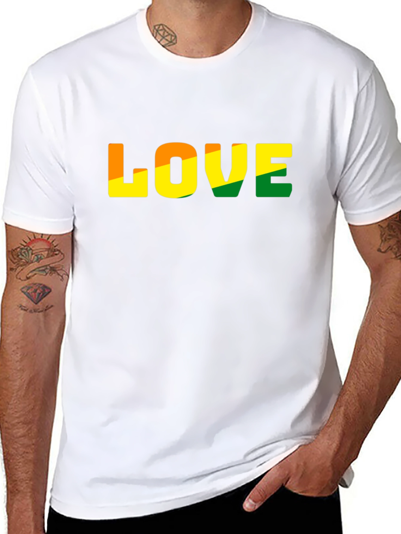 Black Love Graphic T-Shirt - Casual Black Tee view 8