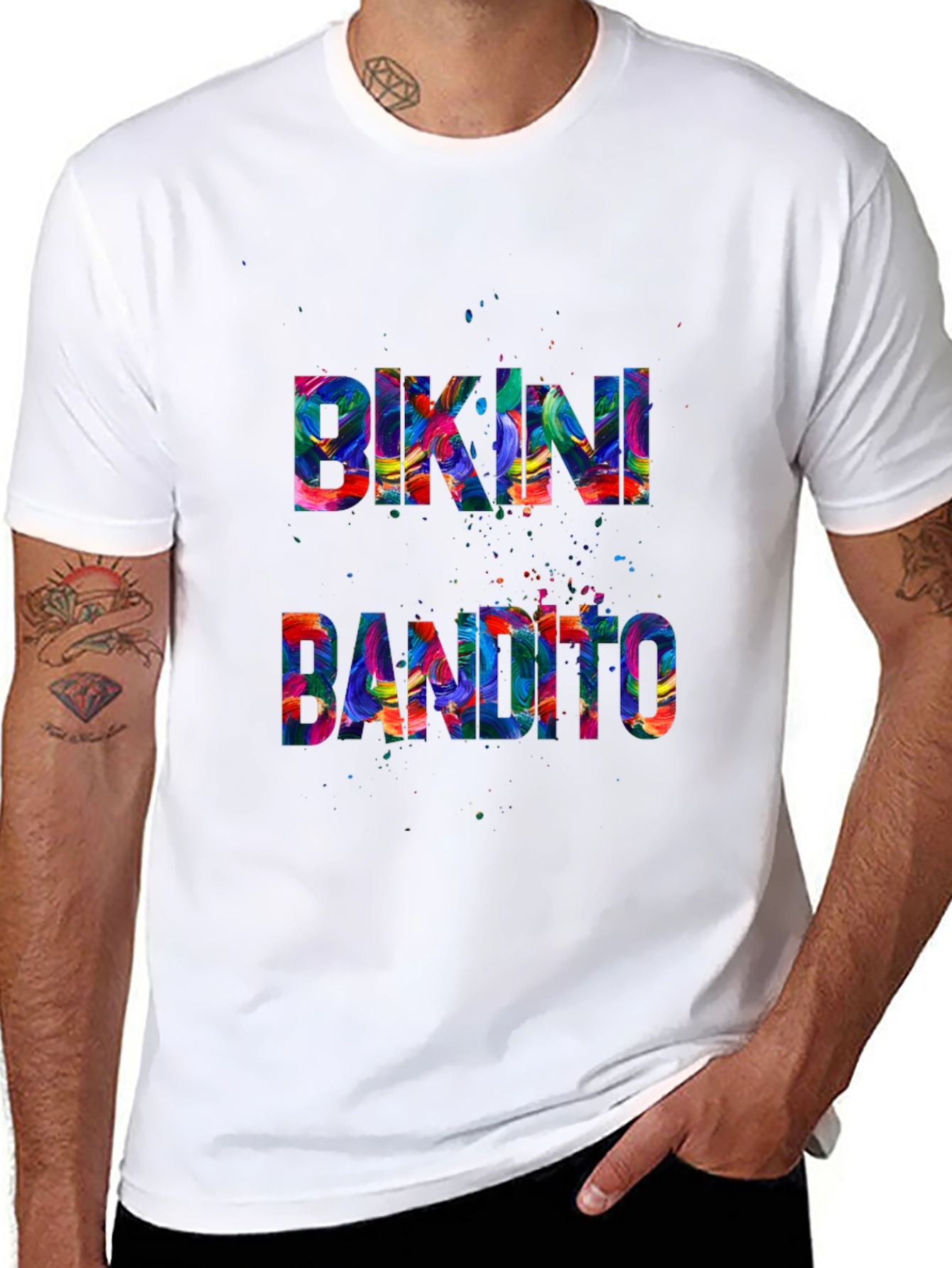 Black Bikini Bandito Graphic Tee view 8