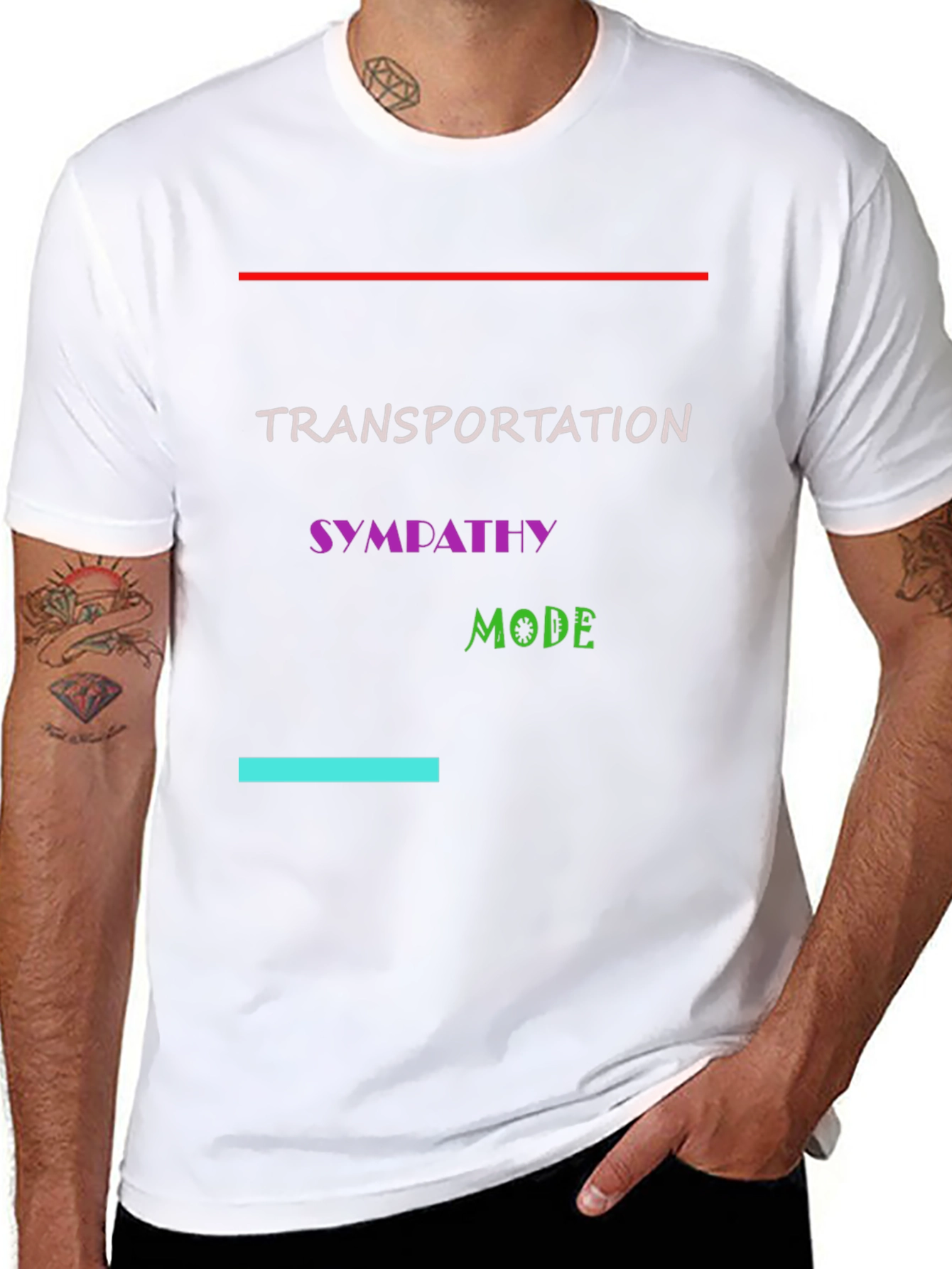 Black Transportation Sympathy Mode Black T-Shirt view 8