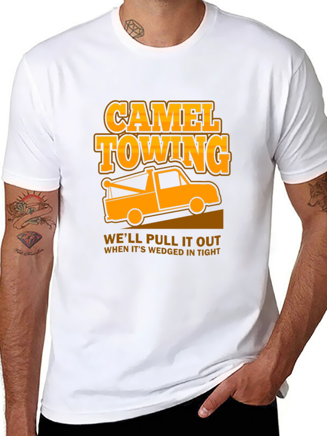 Black Camel Towing Graphic T-Shirt view 8