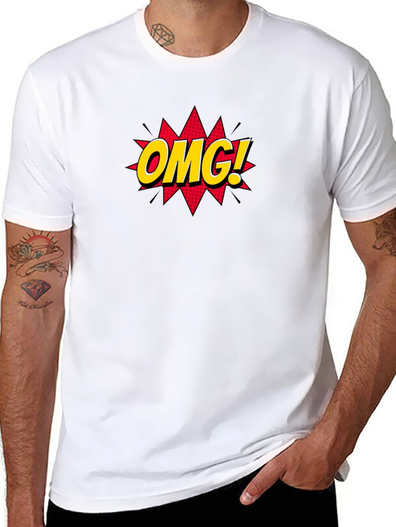 OMG! Graphic Tee - Stylish Black Cotton T-Shirt - 8