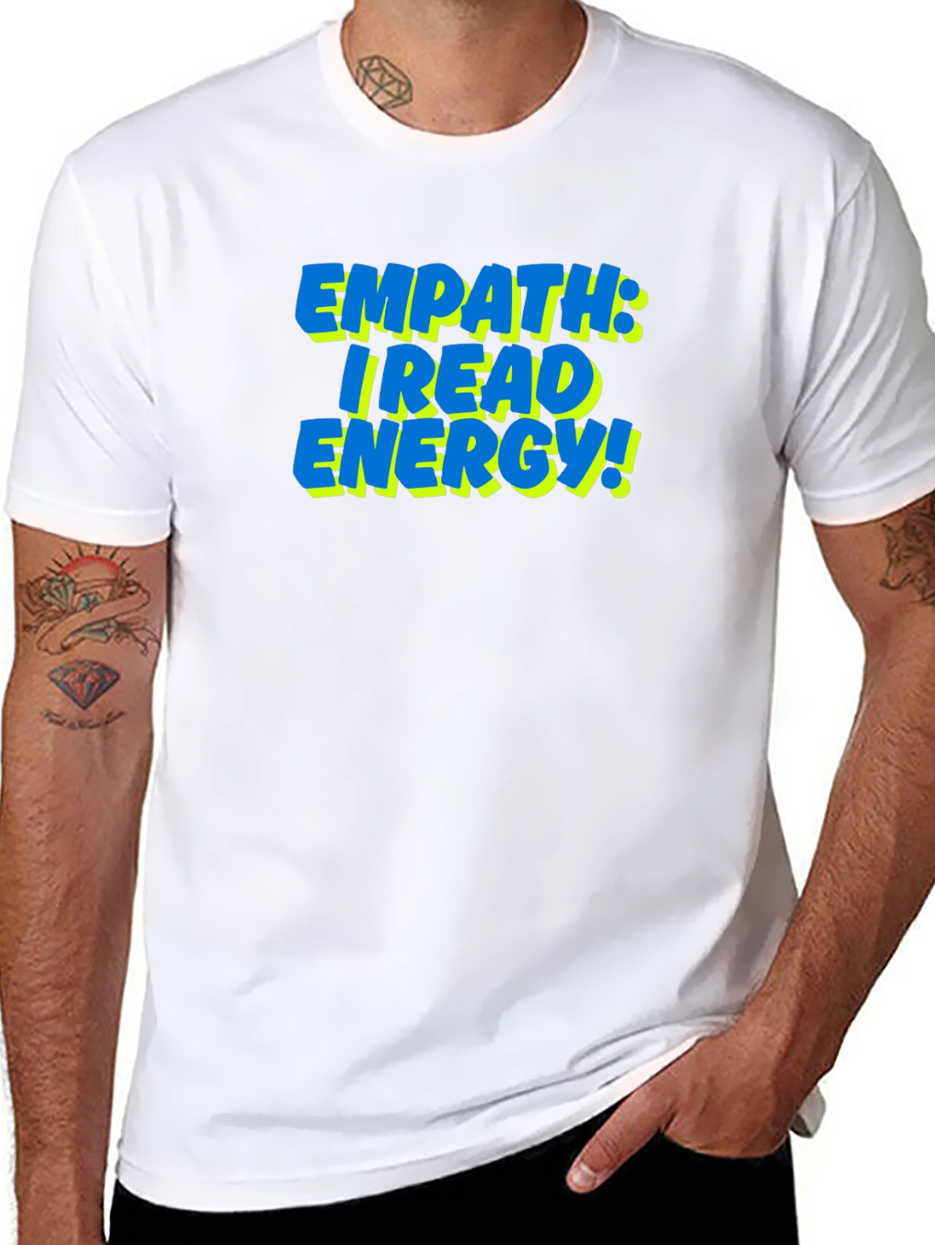 Black Empath Energy Reading T-Shirt view 8