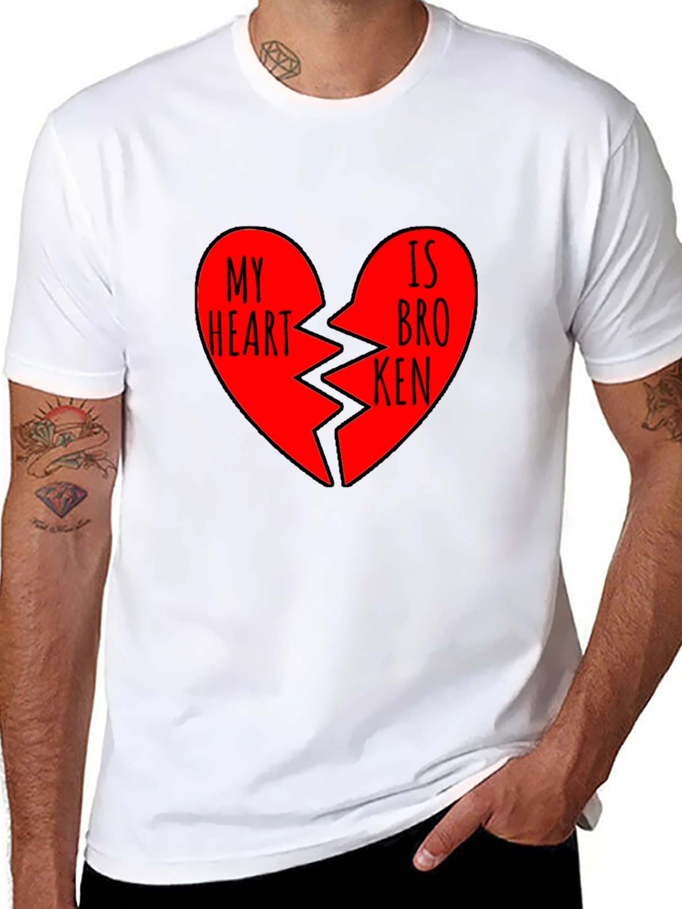 Black My Heart is Broken Graphic T-Shirt view 8