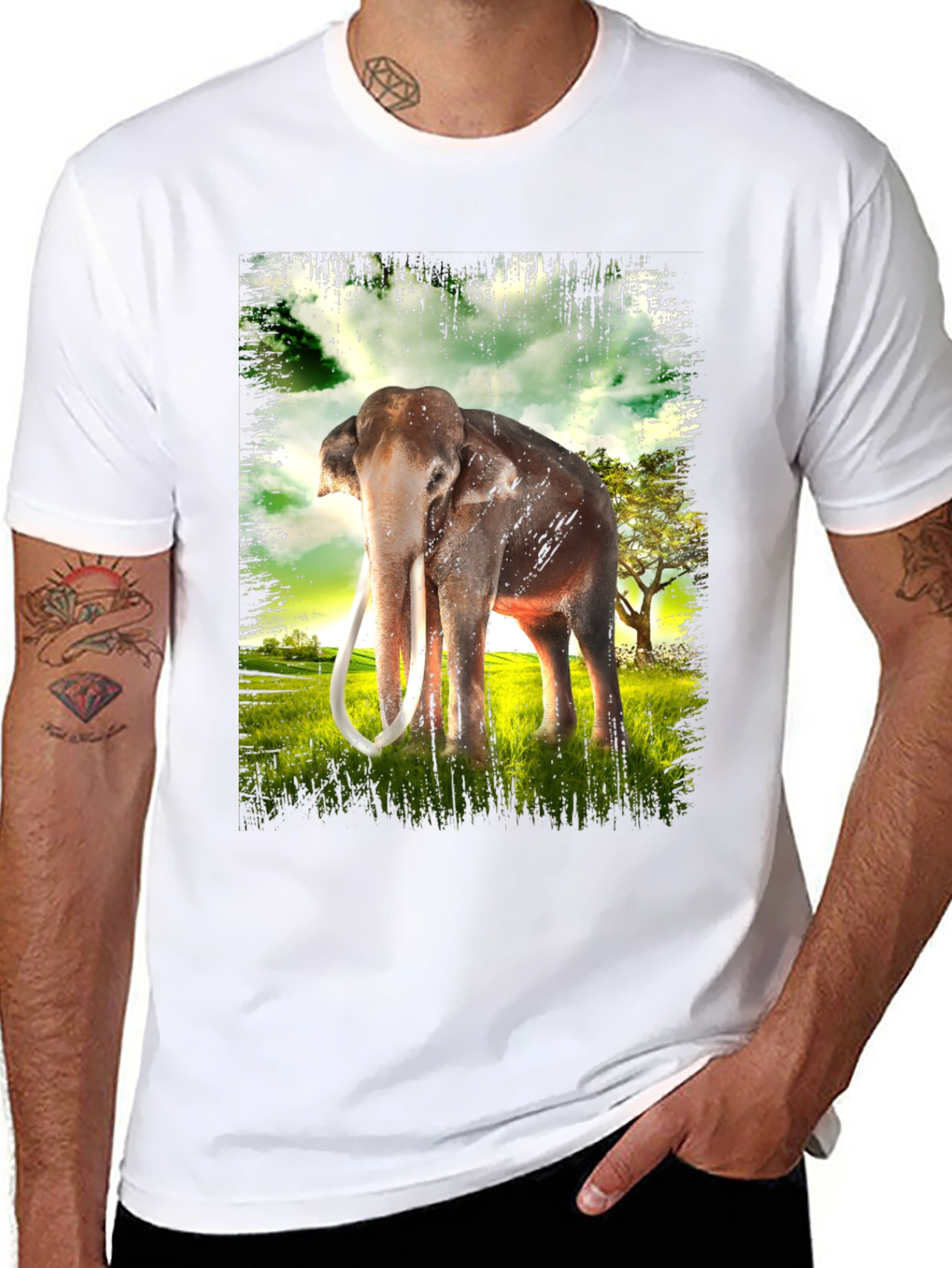 Black Elephant Graphic T-Shirt view 8