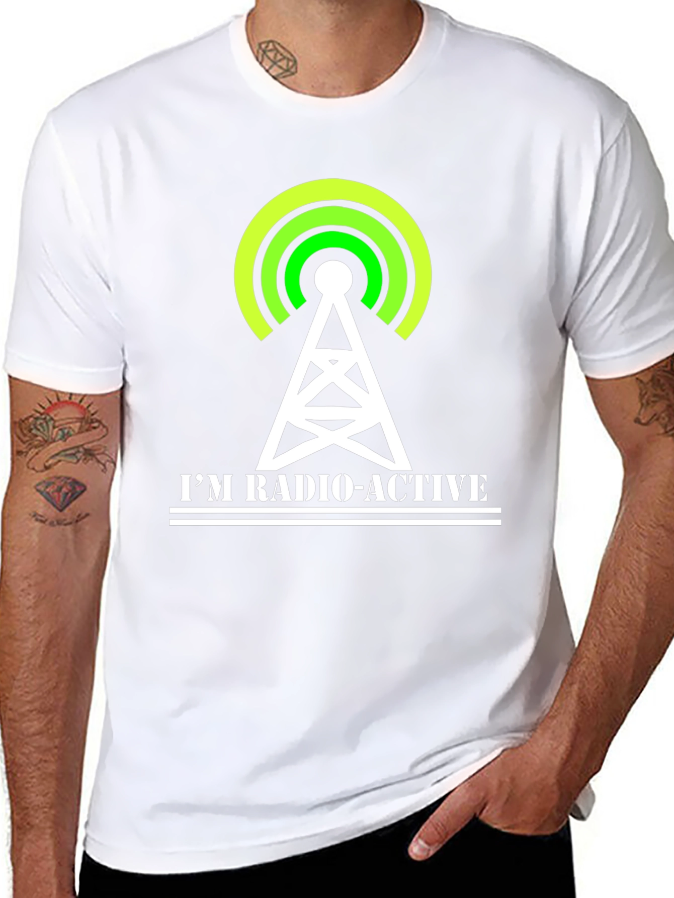 Black Radio-Active Graphic T-Shirt - Black view 8
