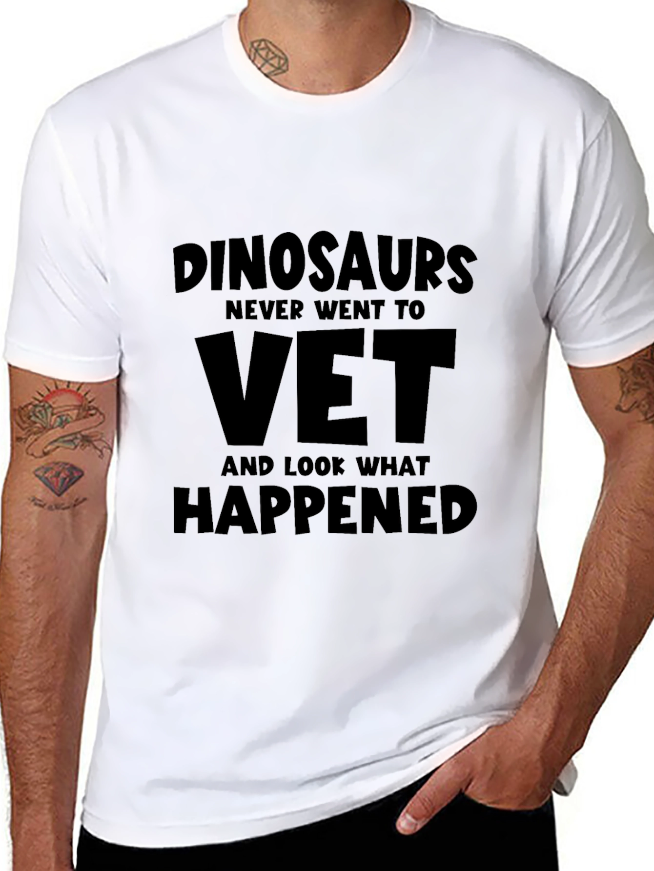 Dinosaurs Vet T-Shirt: Funny Graphic Tee - 8