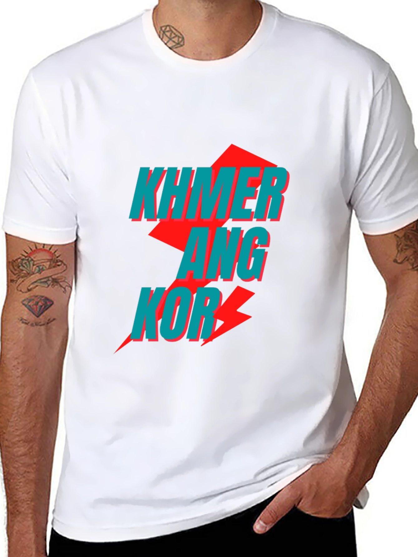 Black Khmer Angkor T-Shirt - Bold Graphic Tee view 8