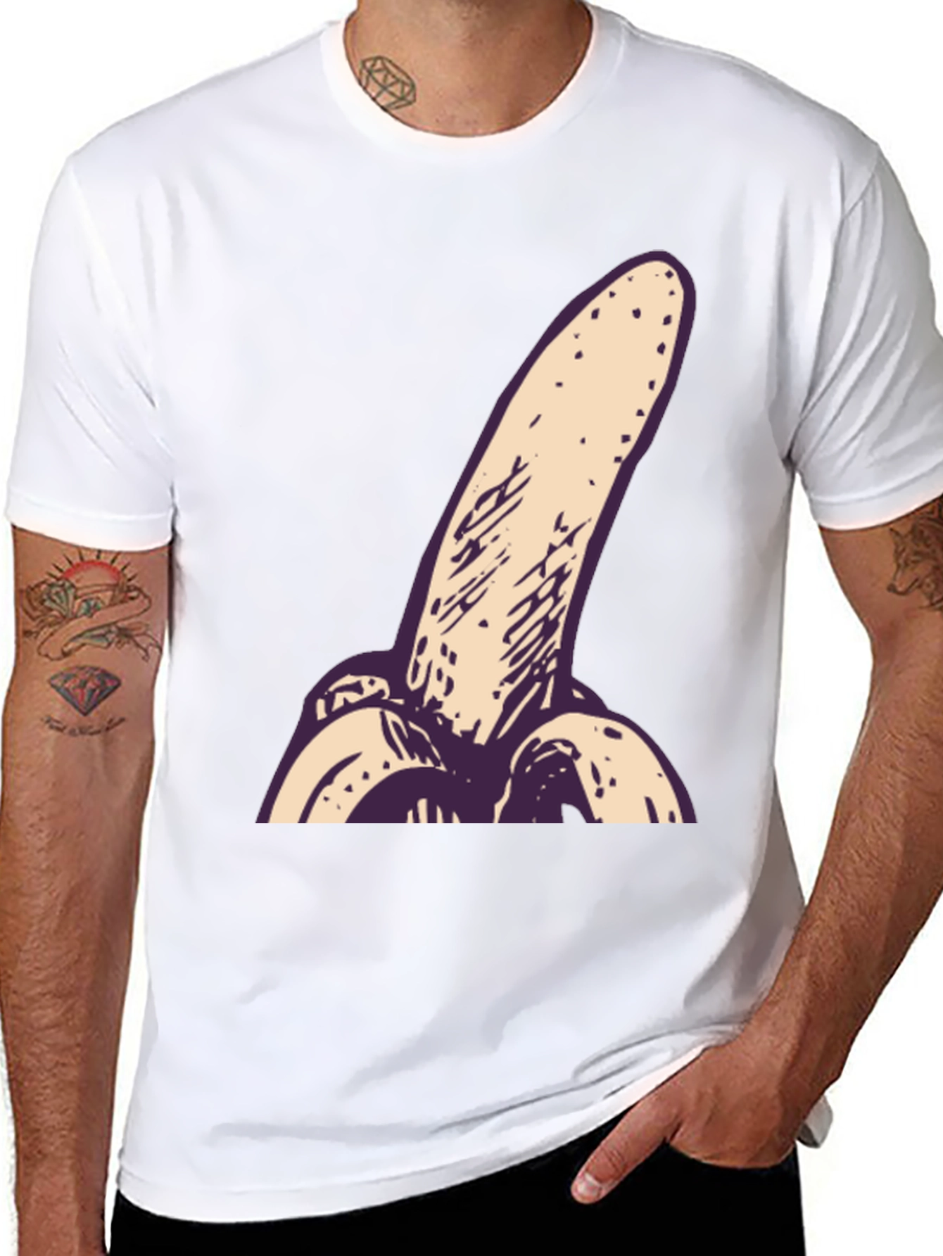 Black Banana T-Shirt - Unique Graphic Tee view 8