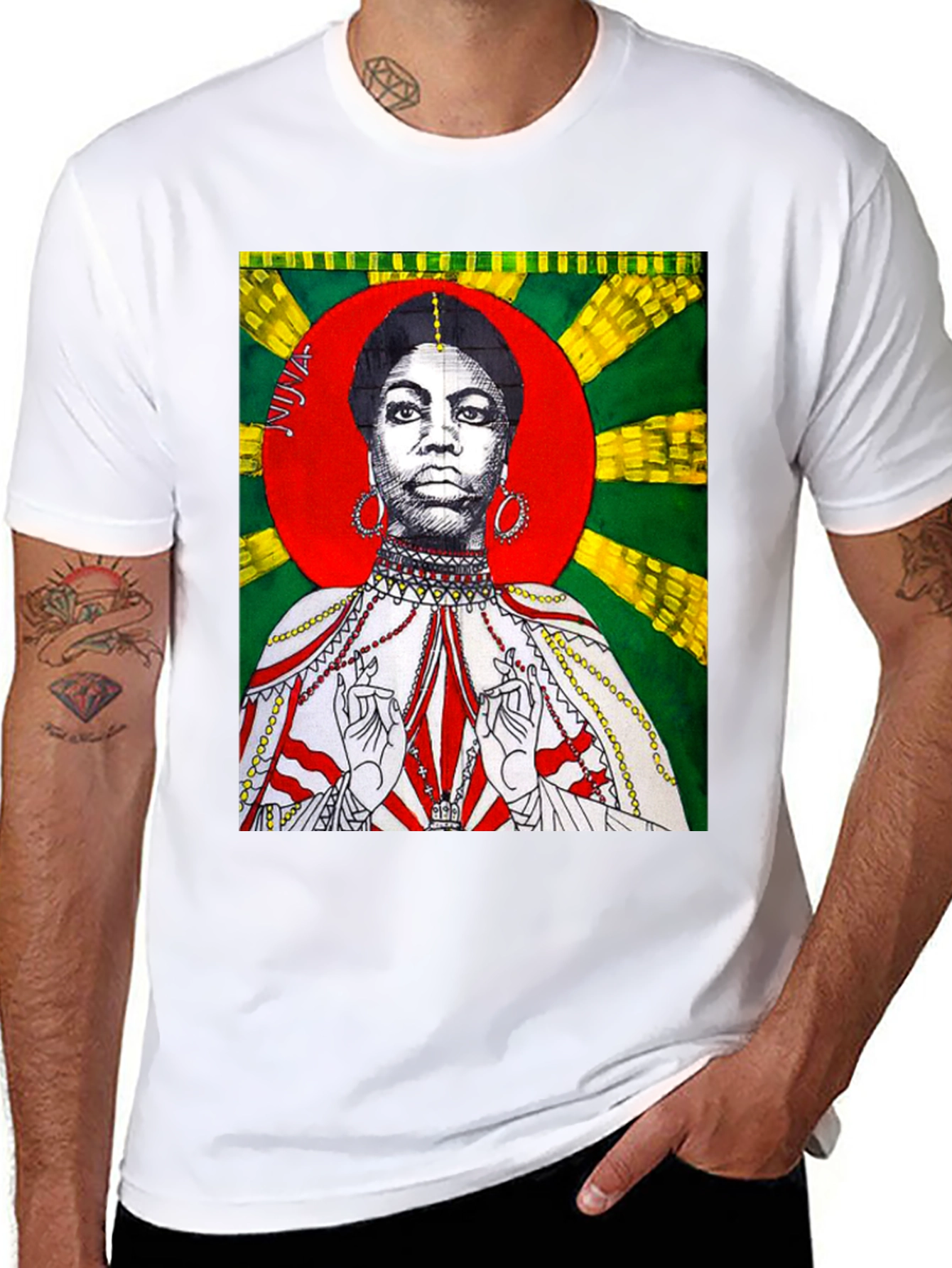 Black Nina Simone Graphic Print T-Shirt view 8