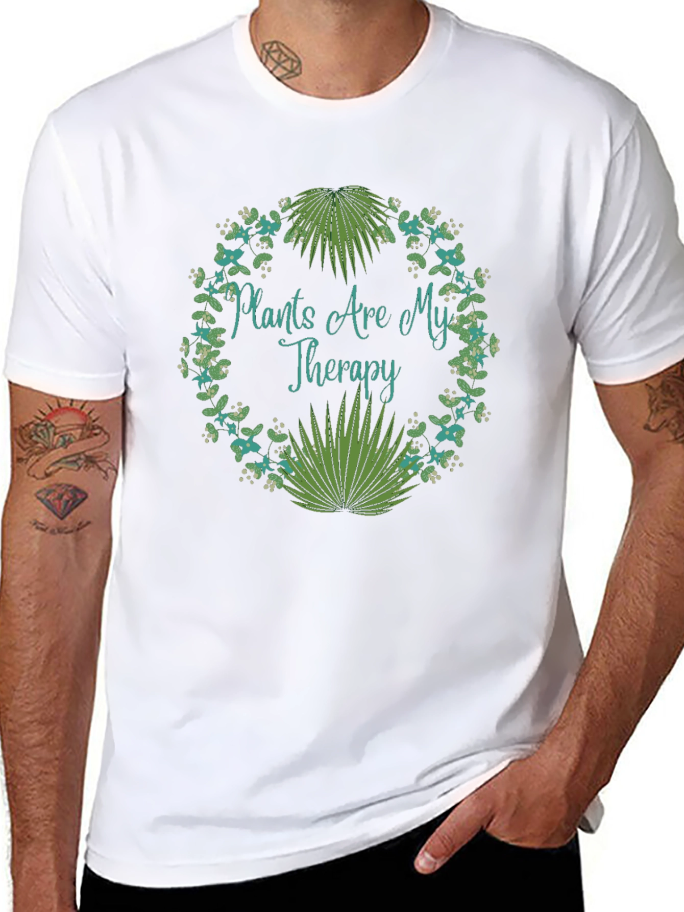 Plants Are My Therapy T-Shirt - Nature Lover Tee - 8