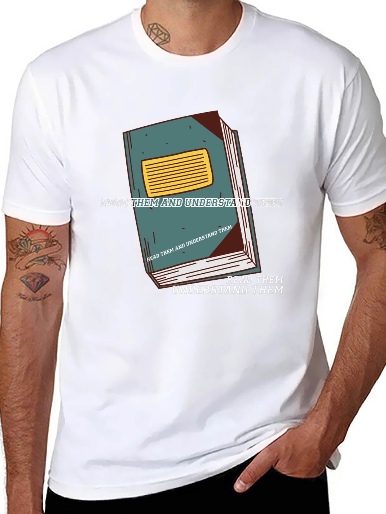 Black Read & Understand Them Black T-Shirt view 8