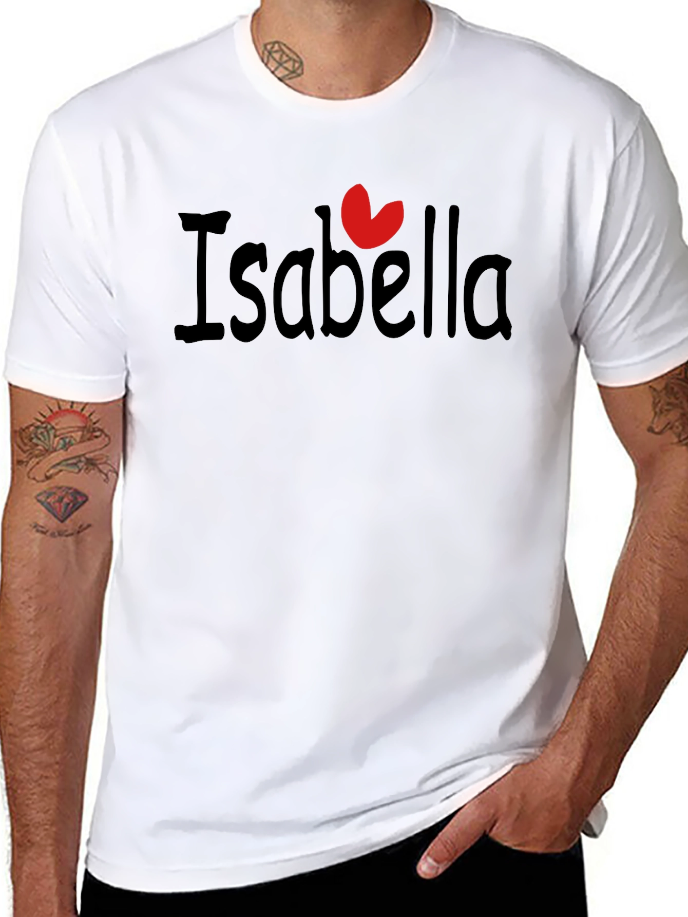 Black I Heart Isabella Black T-Shirt view 8