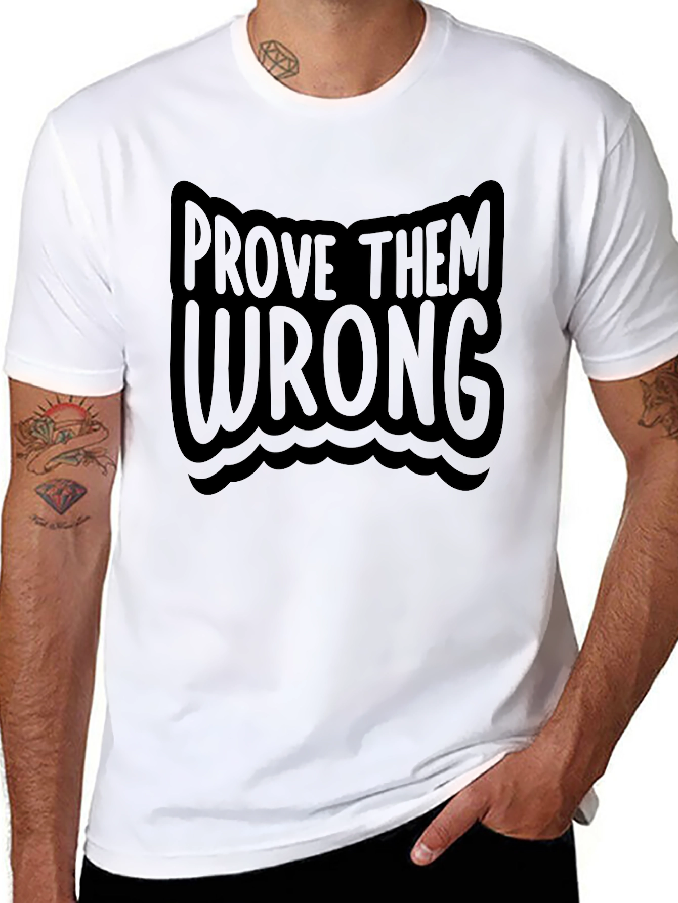 Black Prove Them Wrong T-Shirt - Motivational Tee view 8