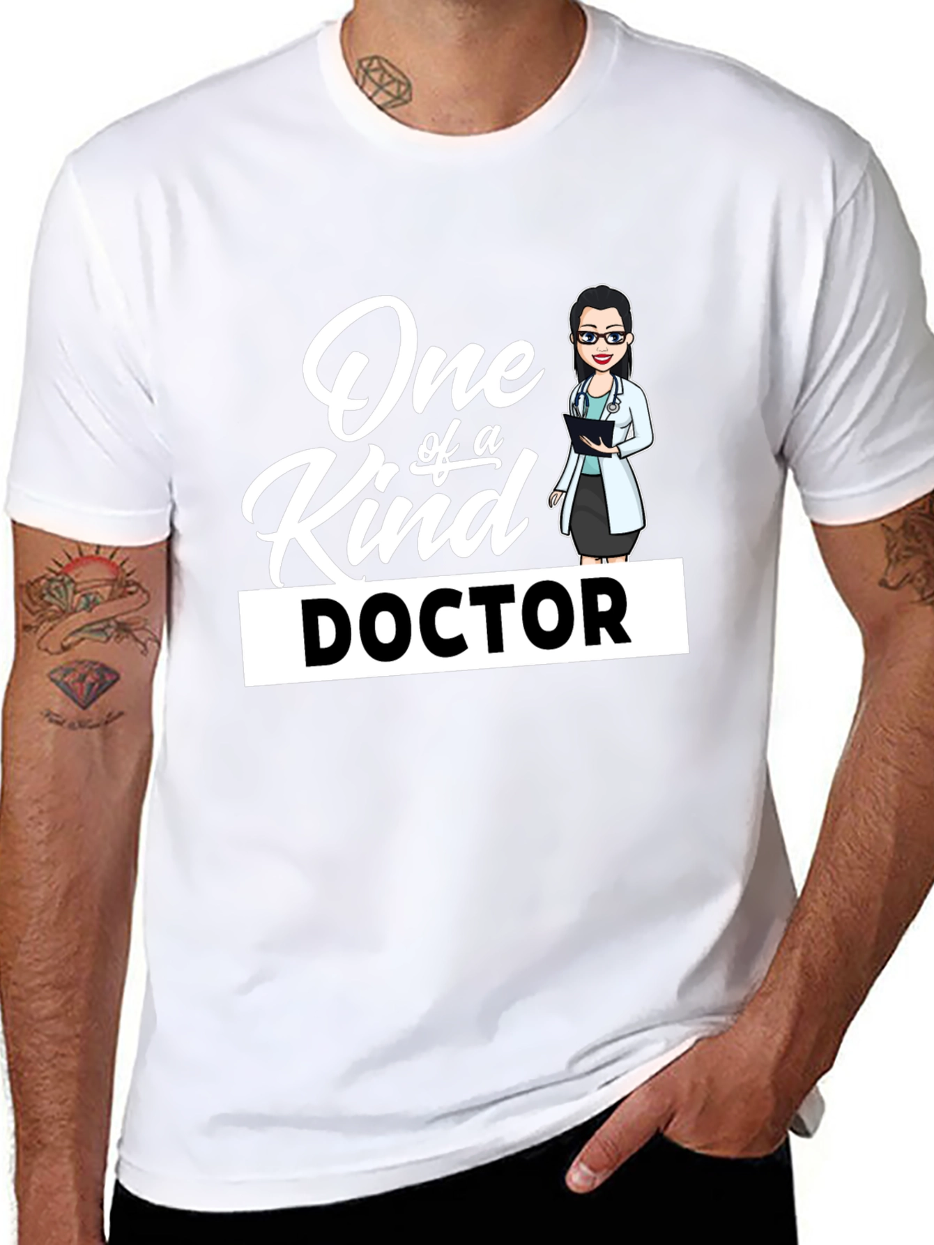 Black One of a Kind Doctor T-Shirt - Black view 8