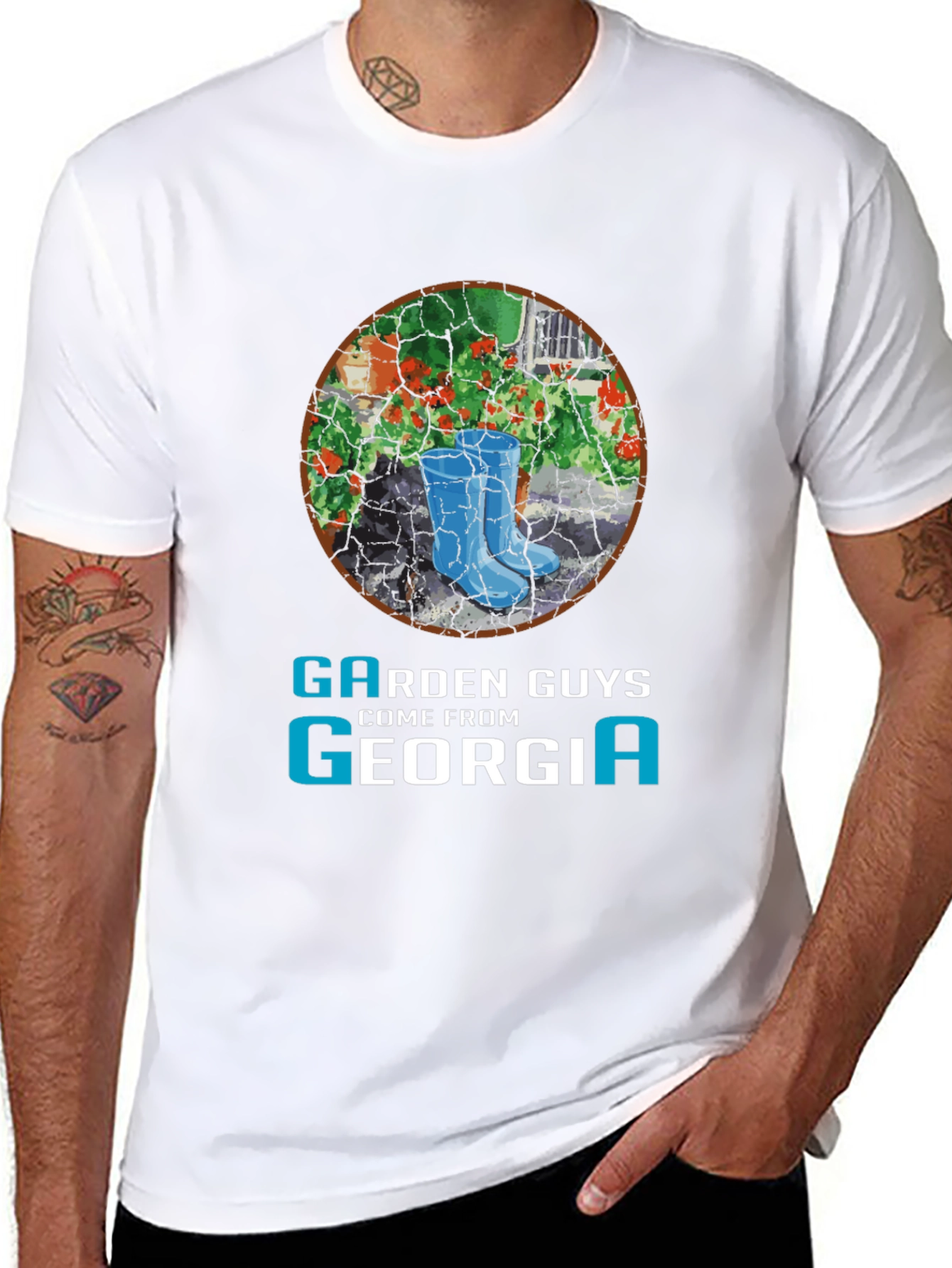 Black Garden Guys Georgia T-Shirt view 8