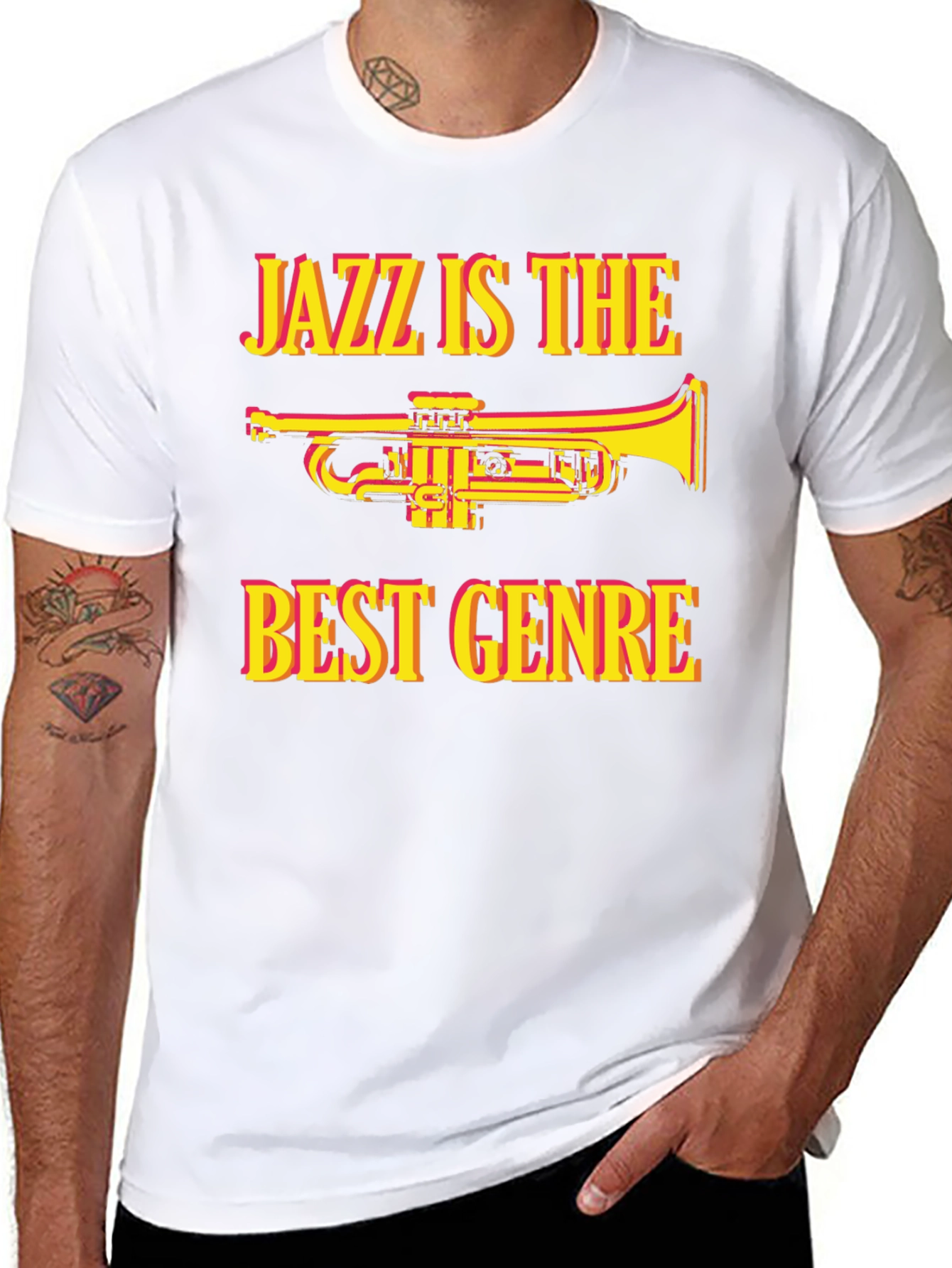 Black Jazz is the Best Genre T-Shirt - Music Lover Tee view 8