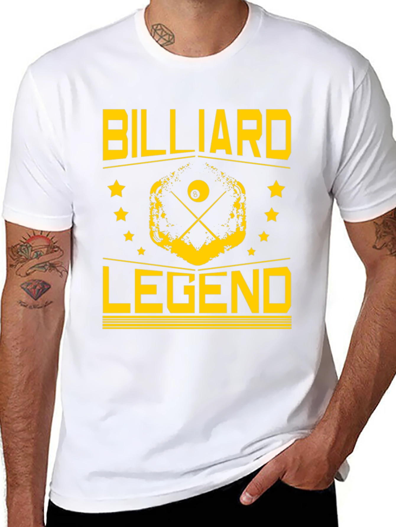 Billiard Legend Black Graphic Tee - 8