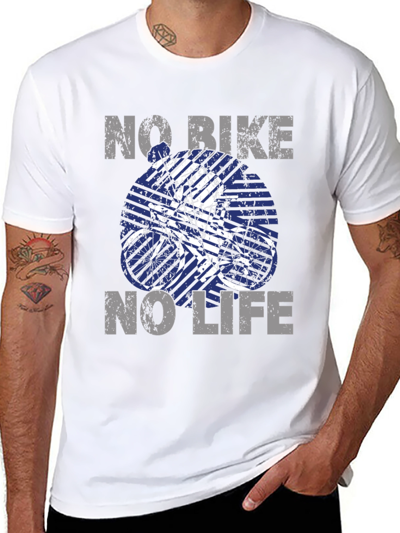 Black No Bike, No Life - Graphic Tee view 8