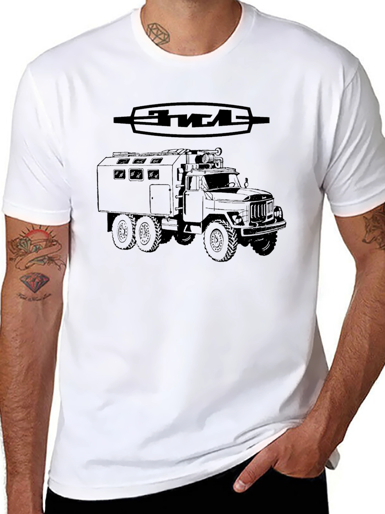 Black Off-Road Truck Graphic Tee - Rugged Style view 8