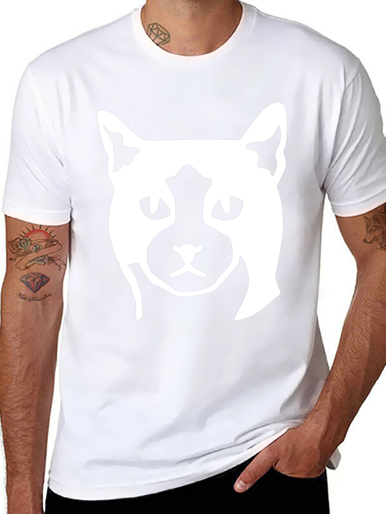 Black Cat Graphic Print T-Shirt view 8
