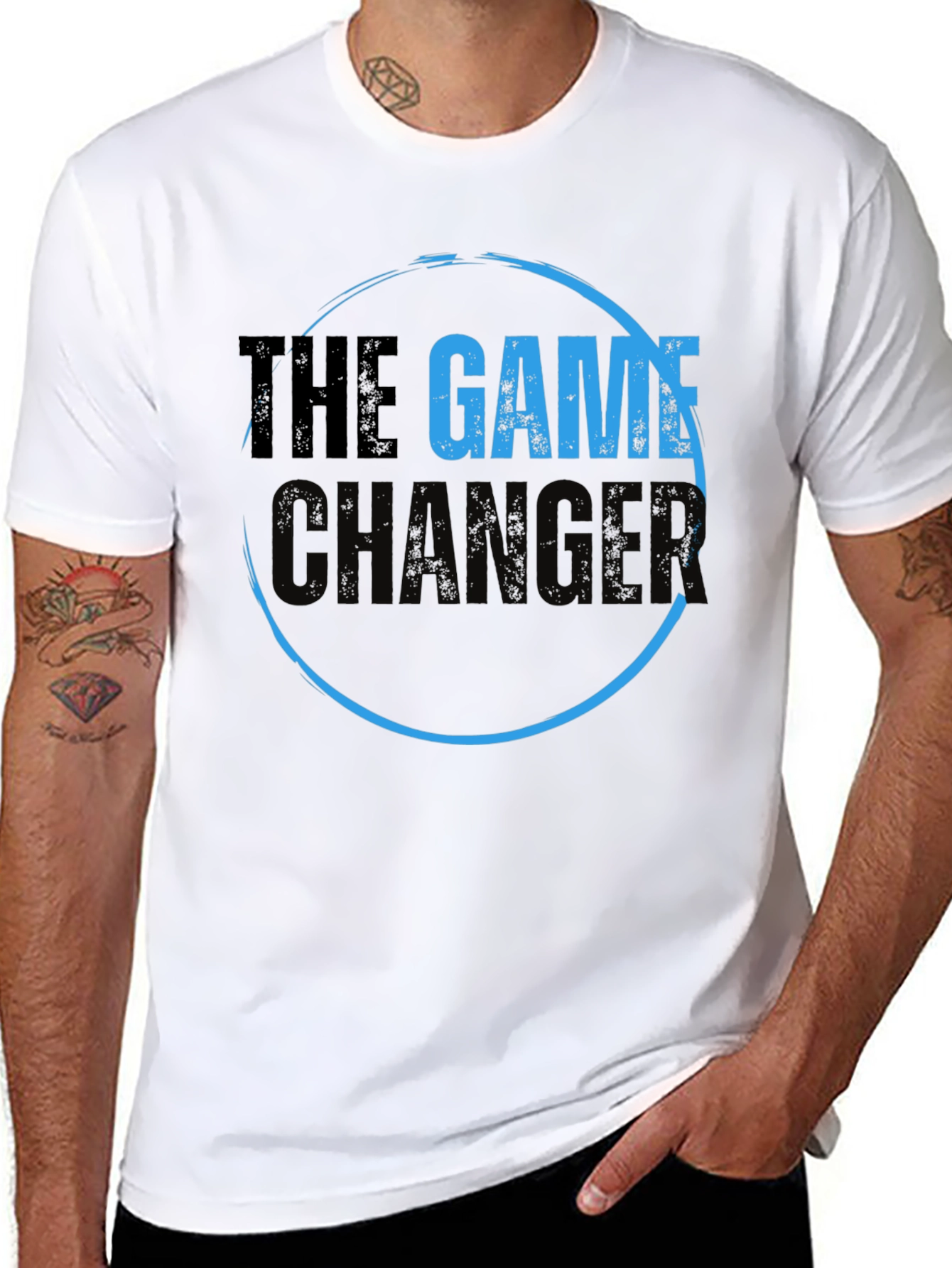 Black The Game Changer Graphic T-Shirt view 8