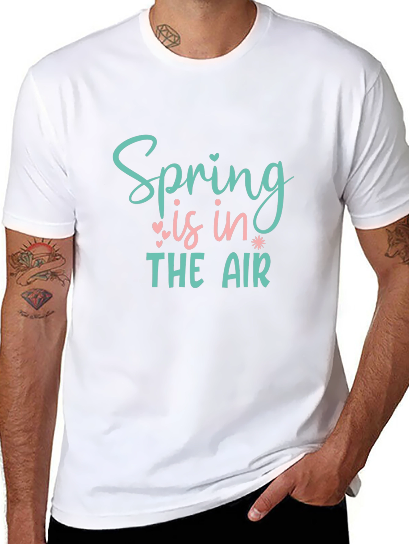 Black Spring is in the Air Graphic Tee - Black view 8