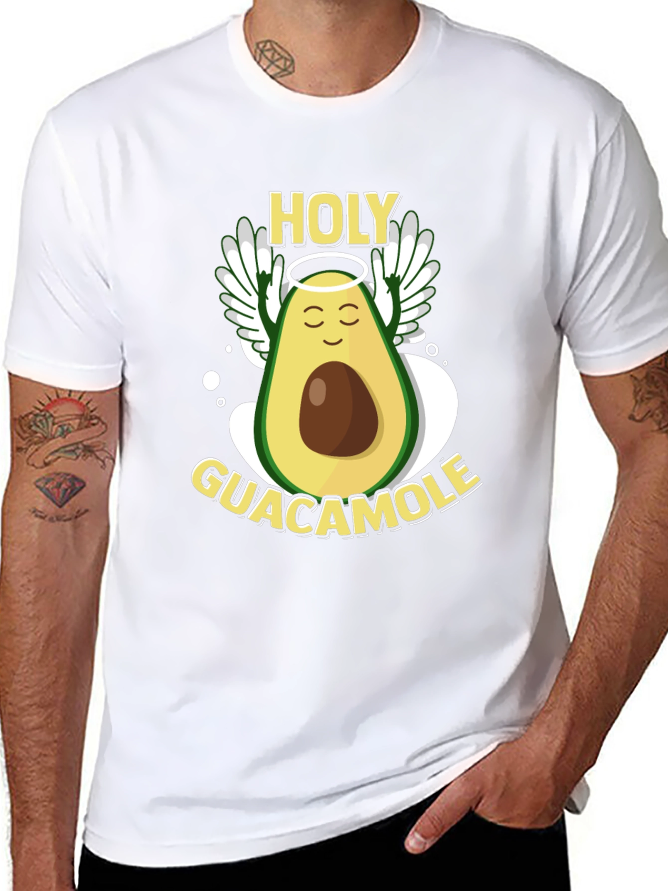 Black Holy Guacamole Black T-Shirt view 8