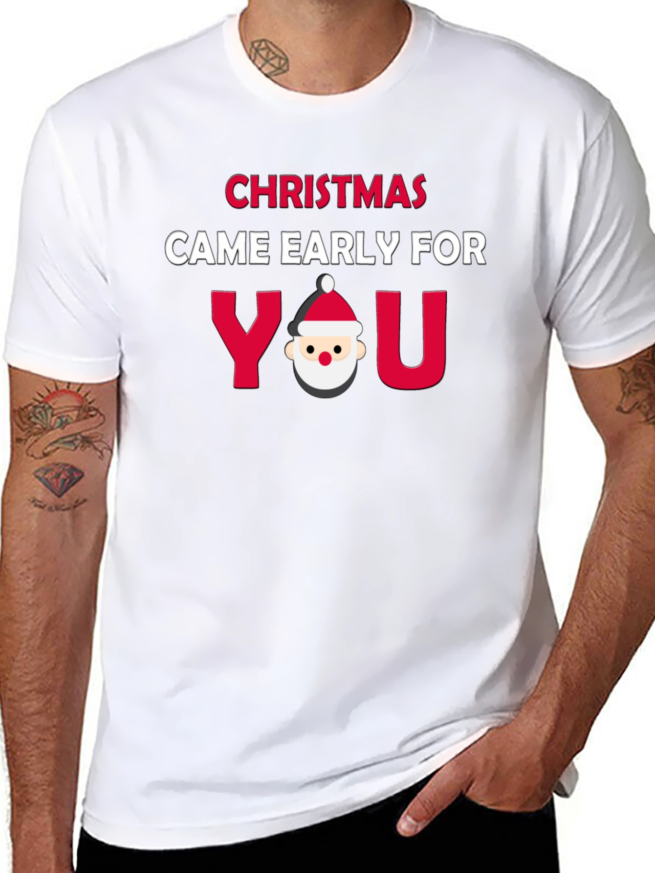 Christmas Came Early Funny Holiday Graphic Tee - 8