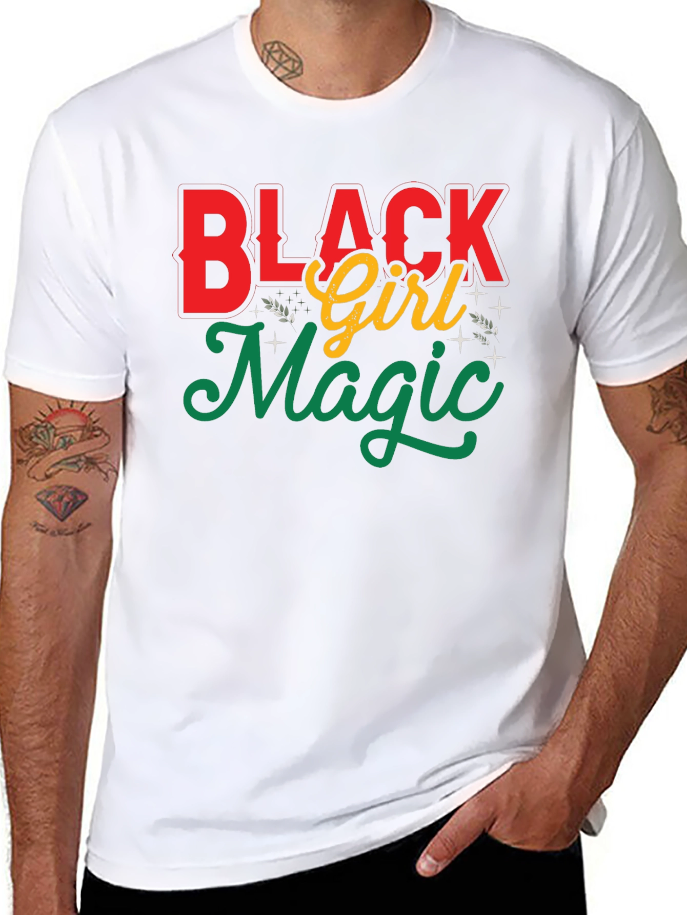Black Black Girl Magic Graphic T-Shirt view 8
