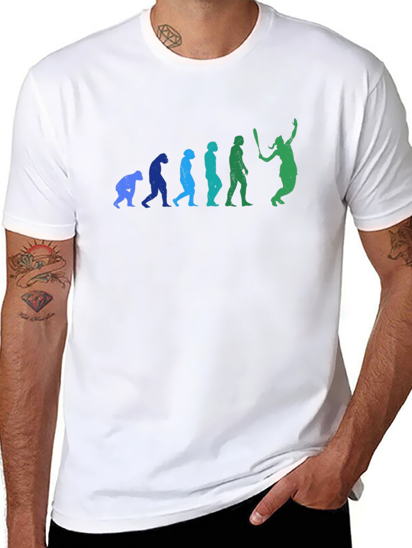 Black Evolution of Baseball T-Shirt - Funny Graphic Tee view 8