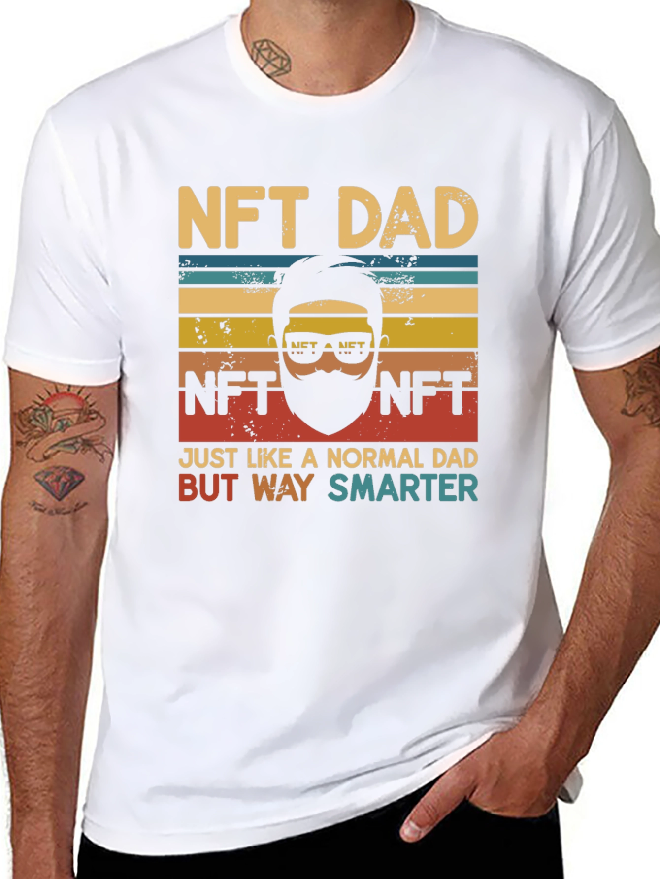 Black NFT Dad Graphic T-Shirt view 8
