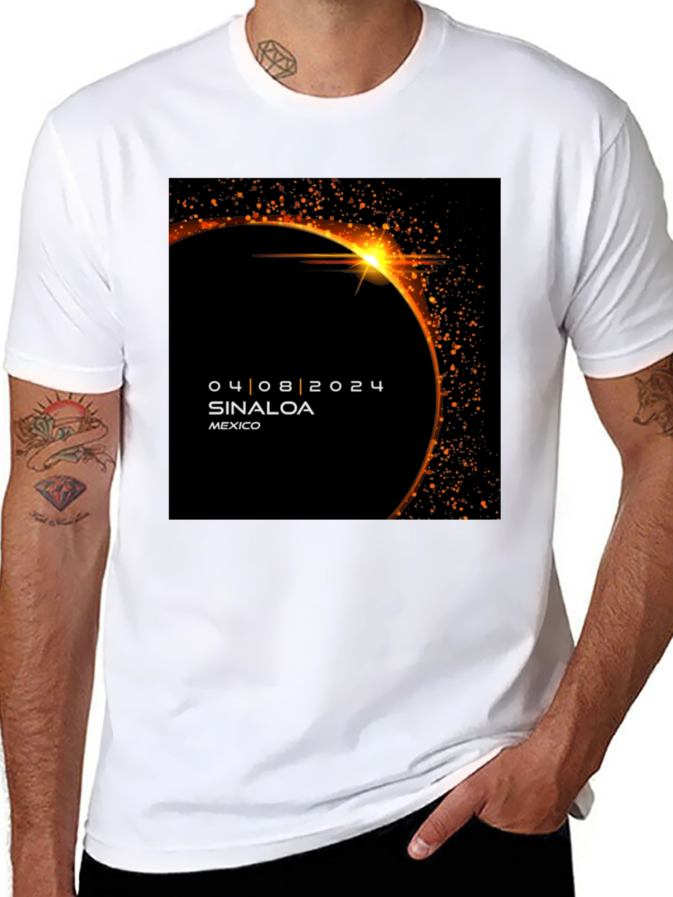Sinaloa Mexico 2024 Eclipse T-Shirt - 8