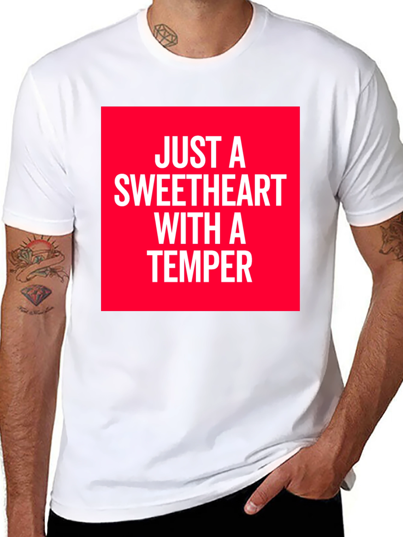 Black Sweetheart With A Temper Graphic T-Shirt view 8