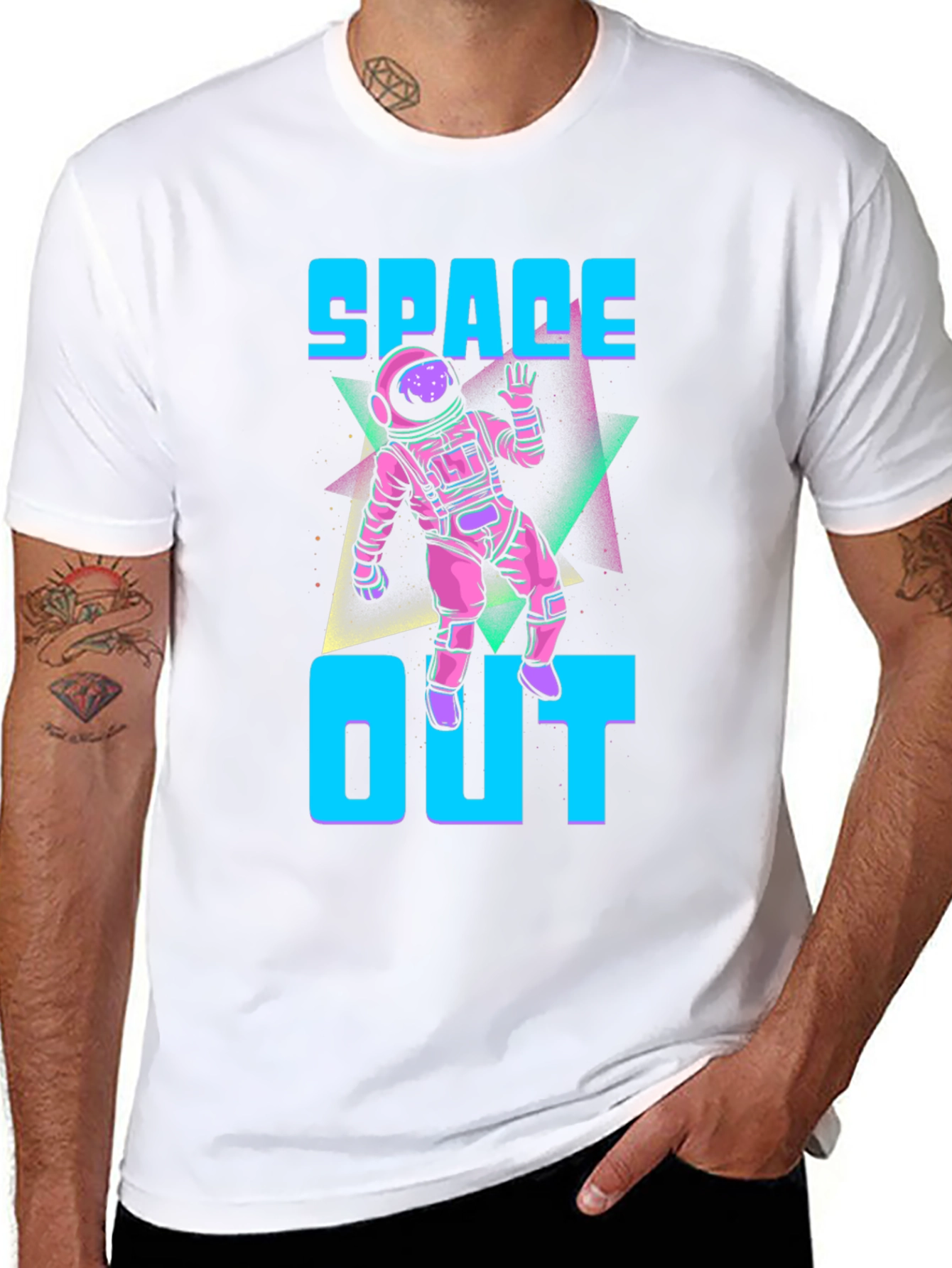 Black Space Out Graphic T-Shirt view 8