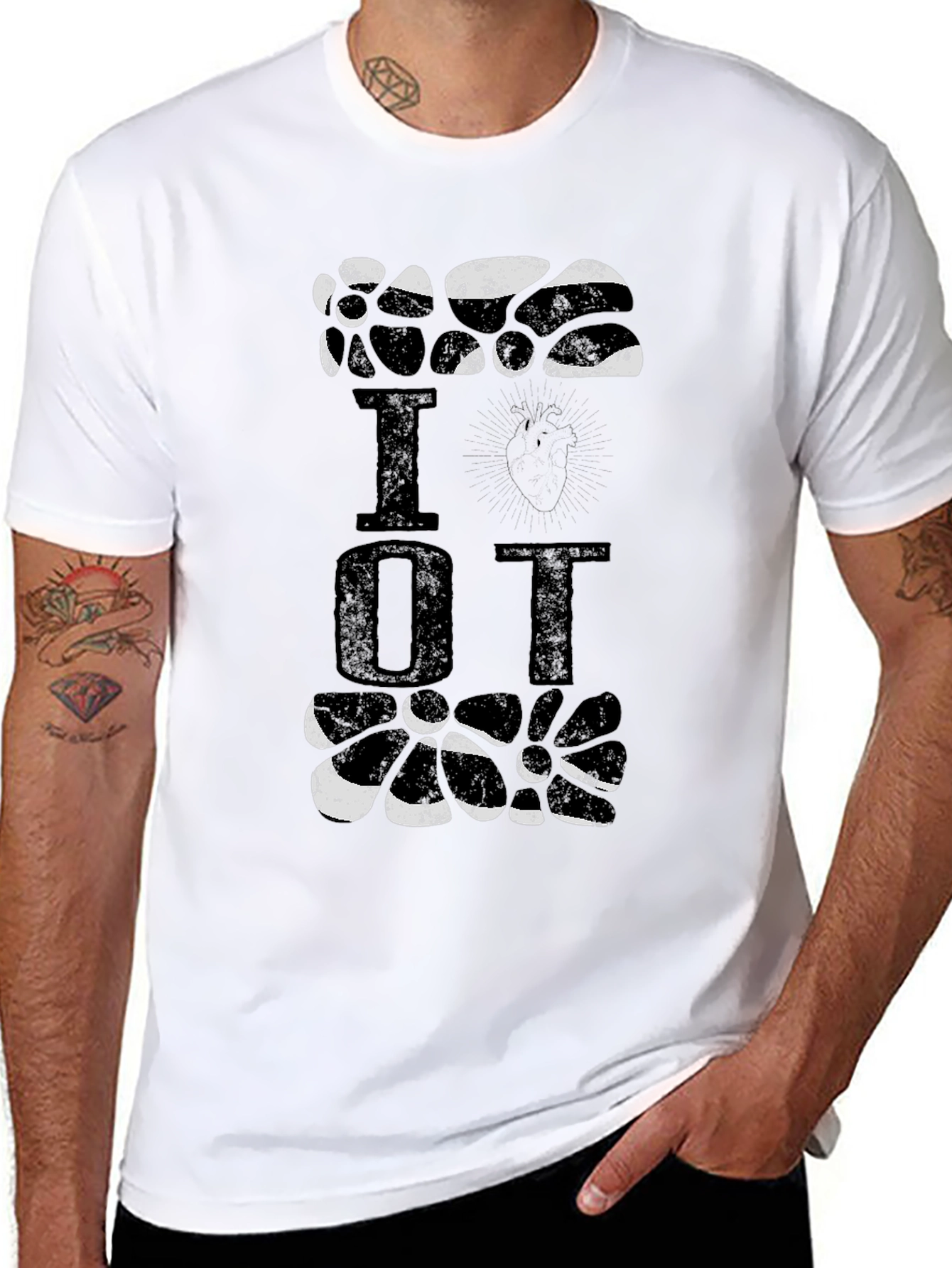 Black I Heart OT Black T-Shirt view 8